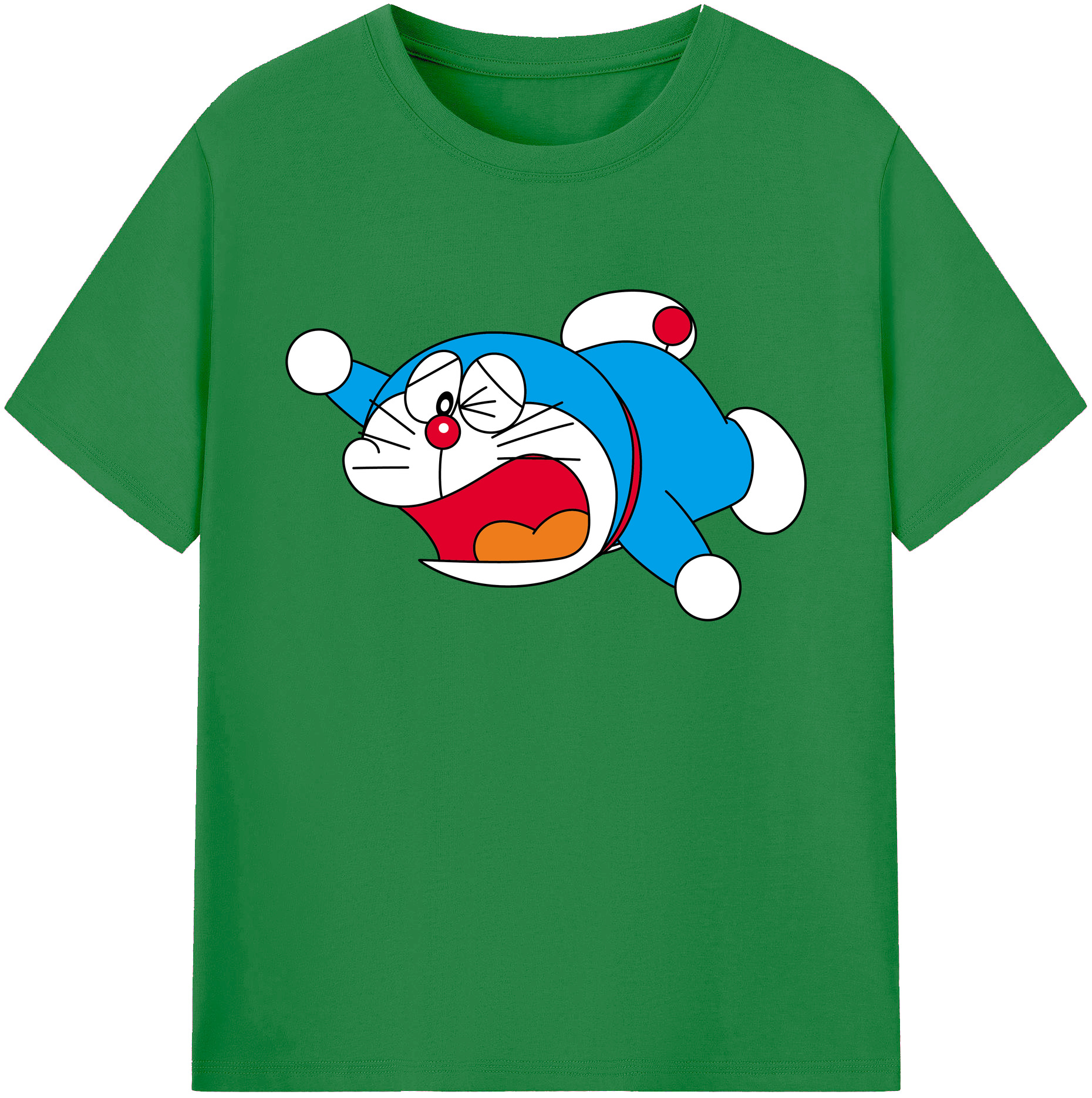 （画像用） ドラえもん Doraemon 綿100％ メンズ半袖Tシャツ｜肌触りやわらか＆通気性