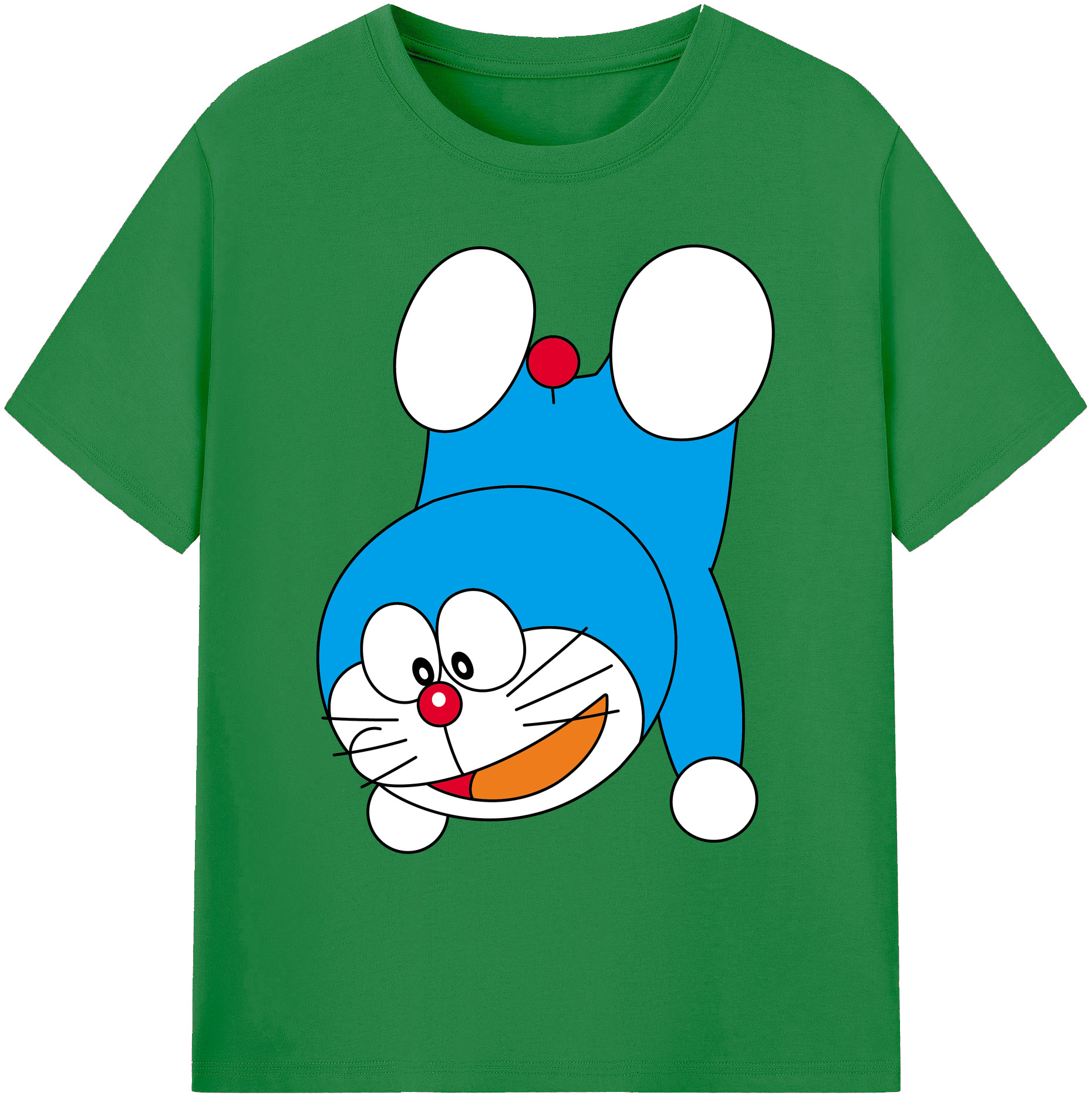 （画像用） ドラえもん Doraemon 綿100％ メンズ半袖Tシャツ｜肌触りやわらか＆通気性