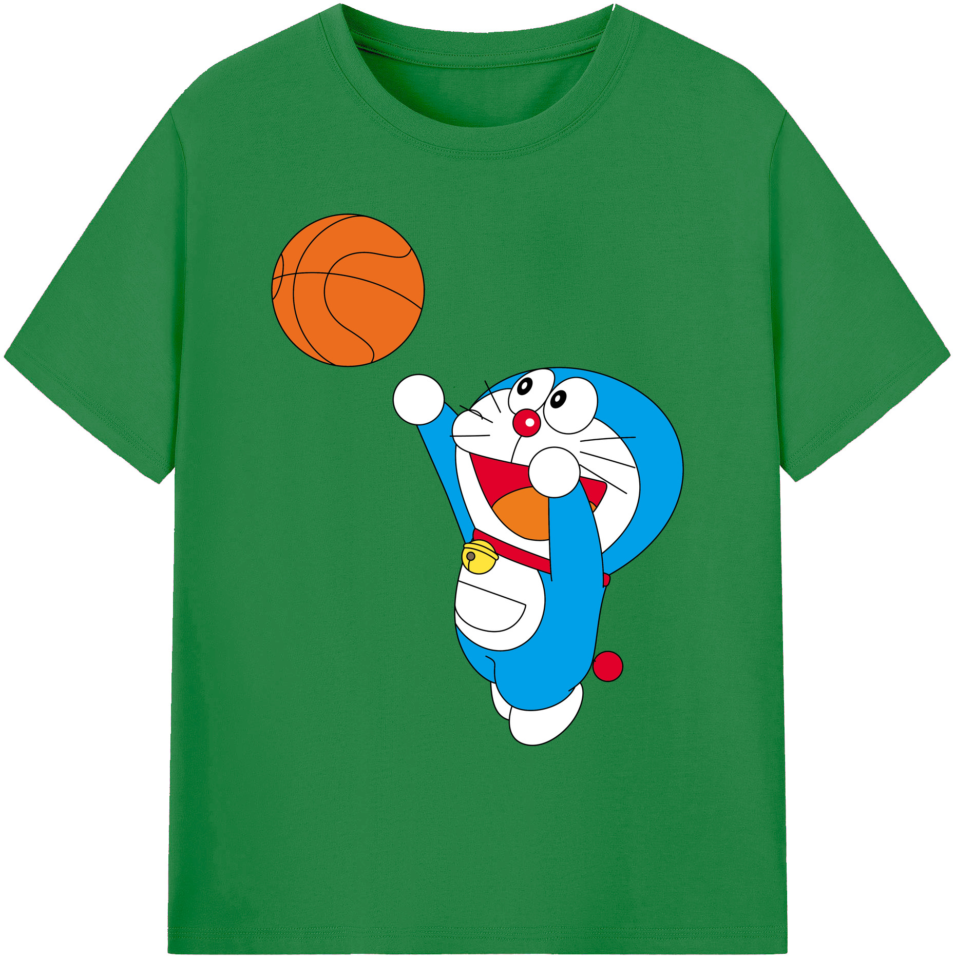 （画像用） ドラえもん Doraemon 綿100％ メンズ半袖Tシャツ｜肌触りやわらか＆通気性
