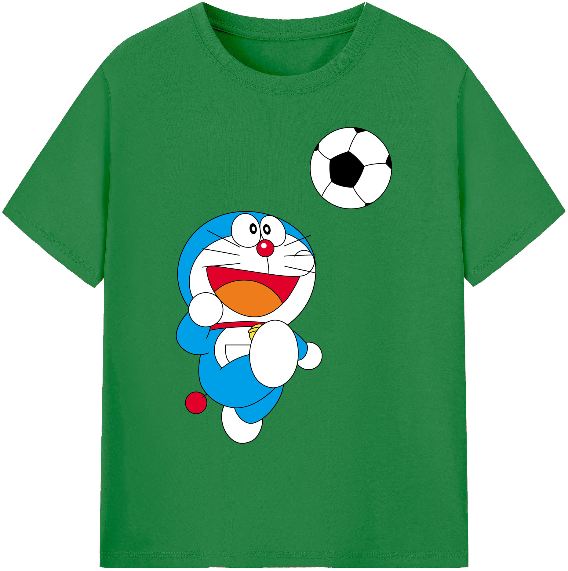 （画像用） ドラえもん Doraemon 綿100％ メンズ半袖Tシャツ｜肌触りやわらか＆通気性
