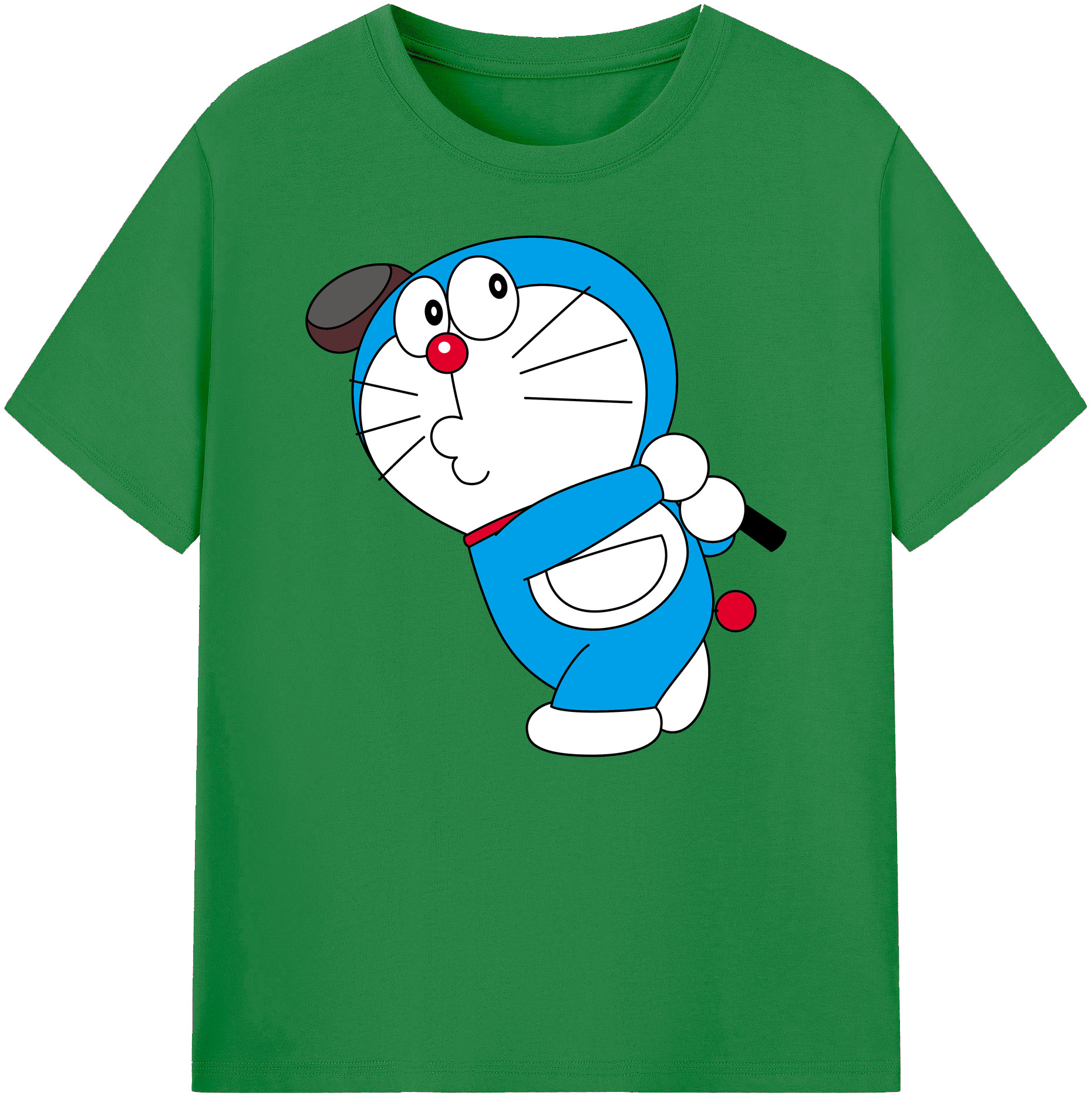 （画像用） ドラえもん Doraemon 綿100％ メンズ半袖Tシャツ｜肌触りやわらか＆通気性