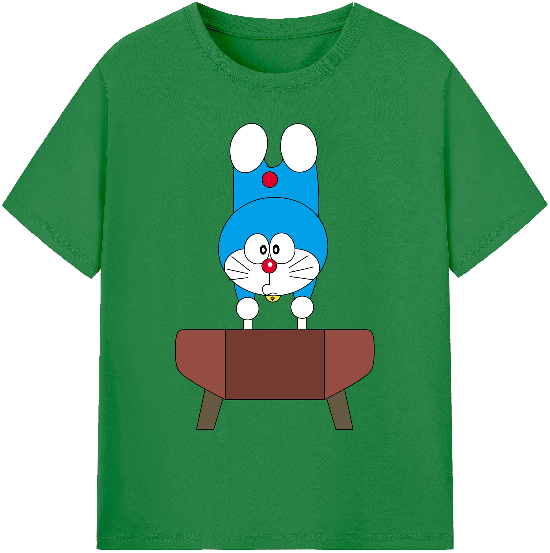 （画像用） ドラえもん Doraemon 綿100％ メンズ半袖Tシャツ｜肌触りやわらか＆通気性