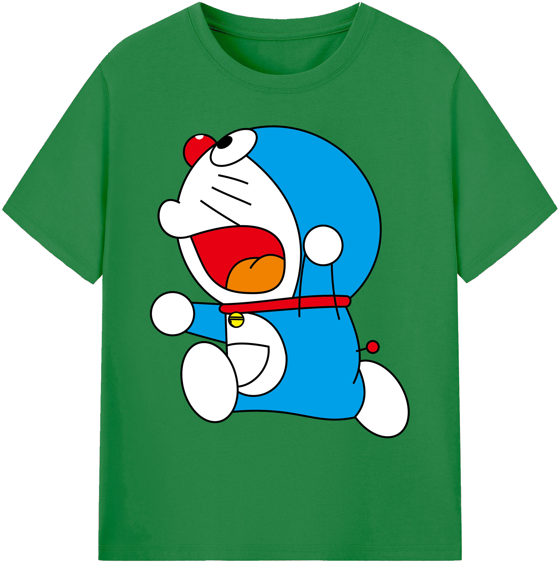 （画像用） ドラえもん Doraemon 綿100％ メンズ半袖Tシャツ｜肌触りやわらか＆通気性