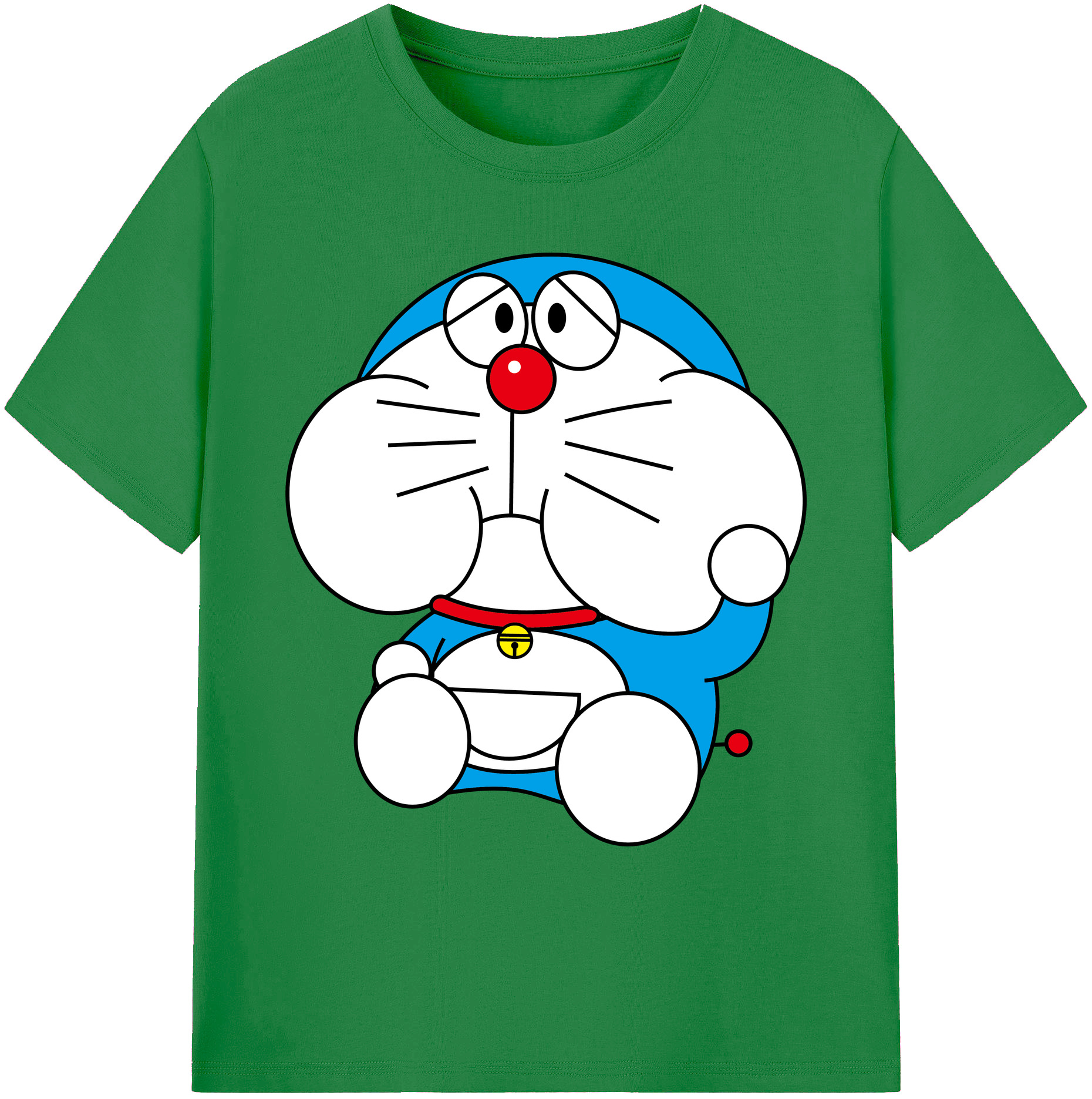 （画像用） ドラえもん Doraemon 綿100％ メンズ半袖Tシャツ｜肌触りやわらか＆通気性