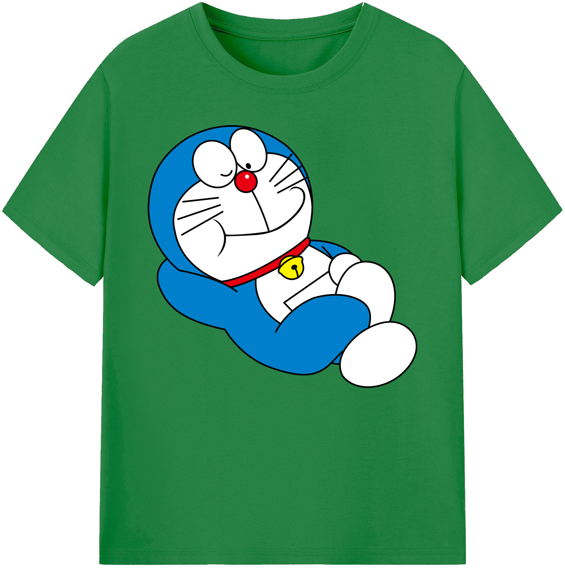 （画像用） ドラえもん Doraemon 綿100％ メンズ半袖Tシャツ｜肌触りやわらか＆通気性