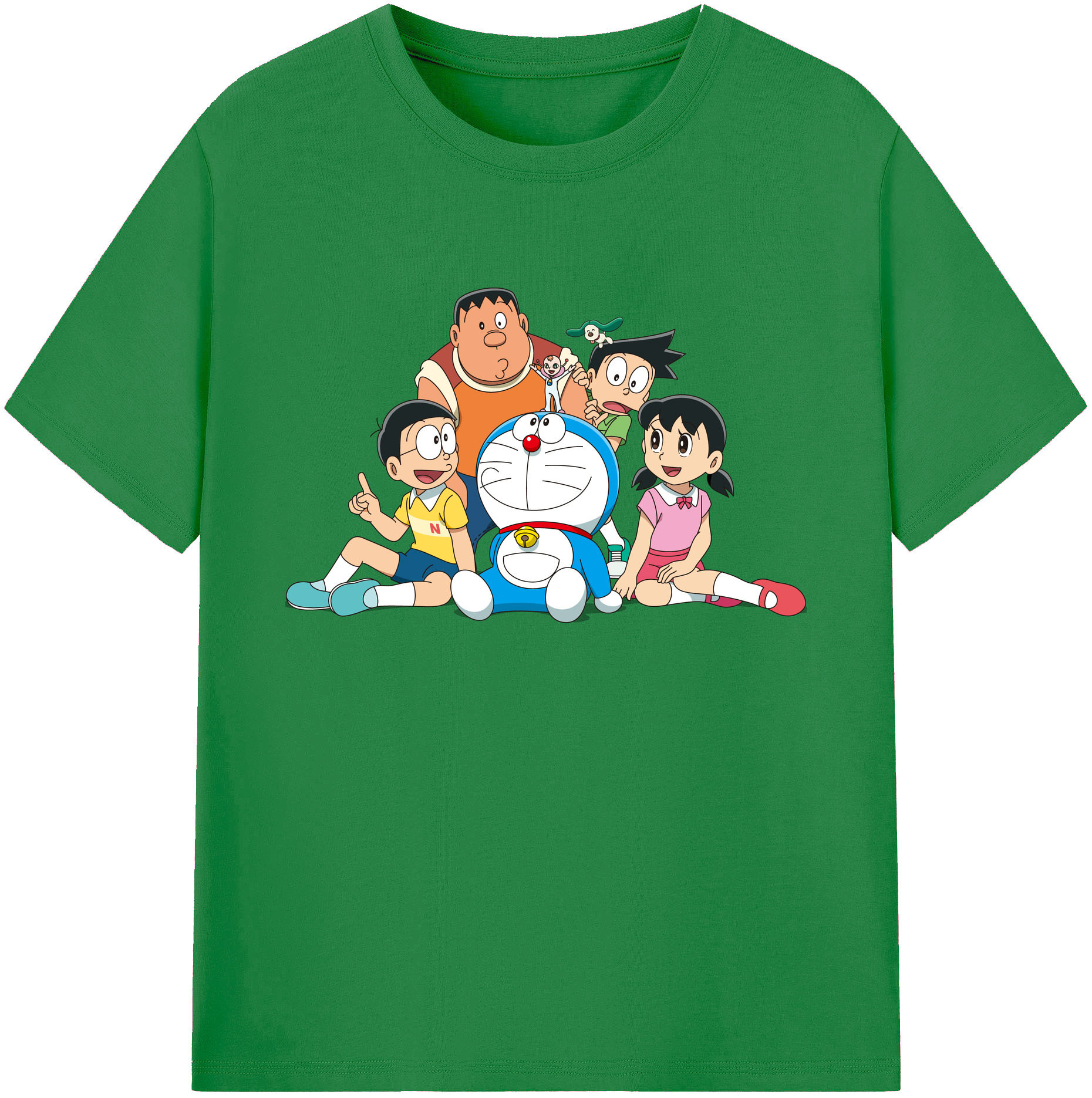 （画像用） ドラえもん Doraemon 綿100％ メンズ半袖Tシャツ｜肌触りやわらか＆通気性