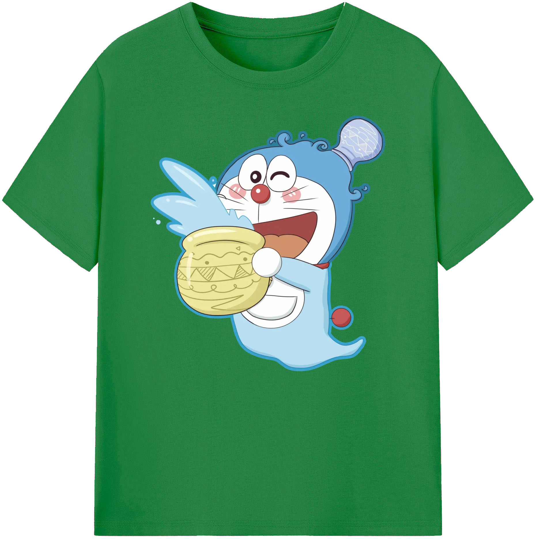 （画像用） ドラえもん Doraemon 綿100％ メンズ半袖Tシャツ｜肌触りやわらか＆通気性