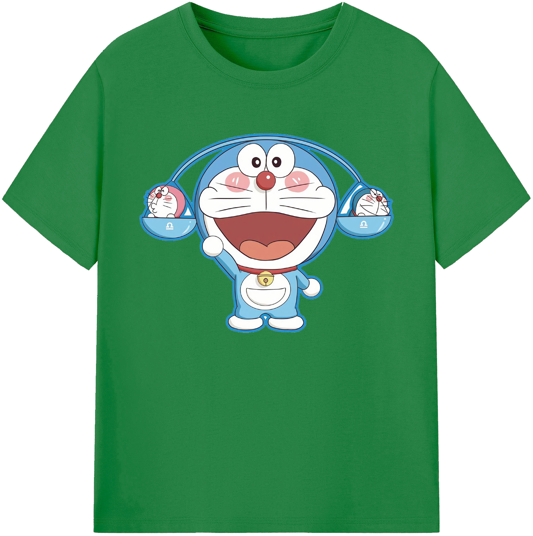 （画像用） ドラえもん Doraemon 綿100％ メンズ半袖Tシャツ｜肌触りやわらか＆通気性