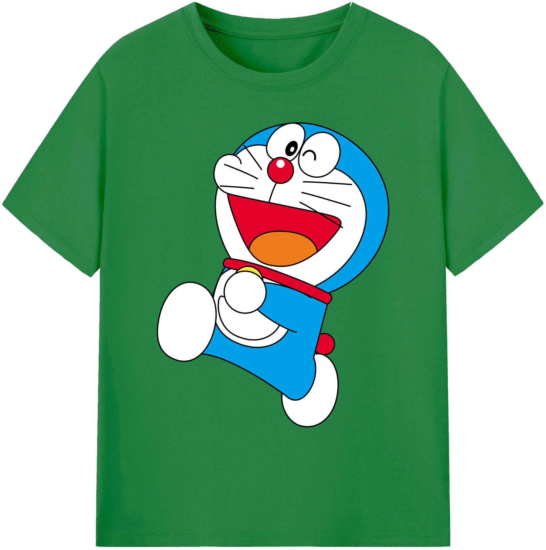 （画像用） ドラえもん Doraemon 綿100％ メンズ半袖Tシャツ｜肌触りやわらか＆通気性