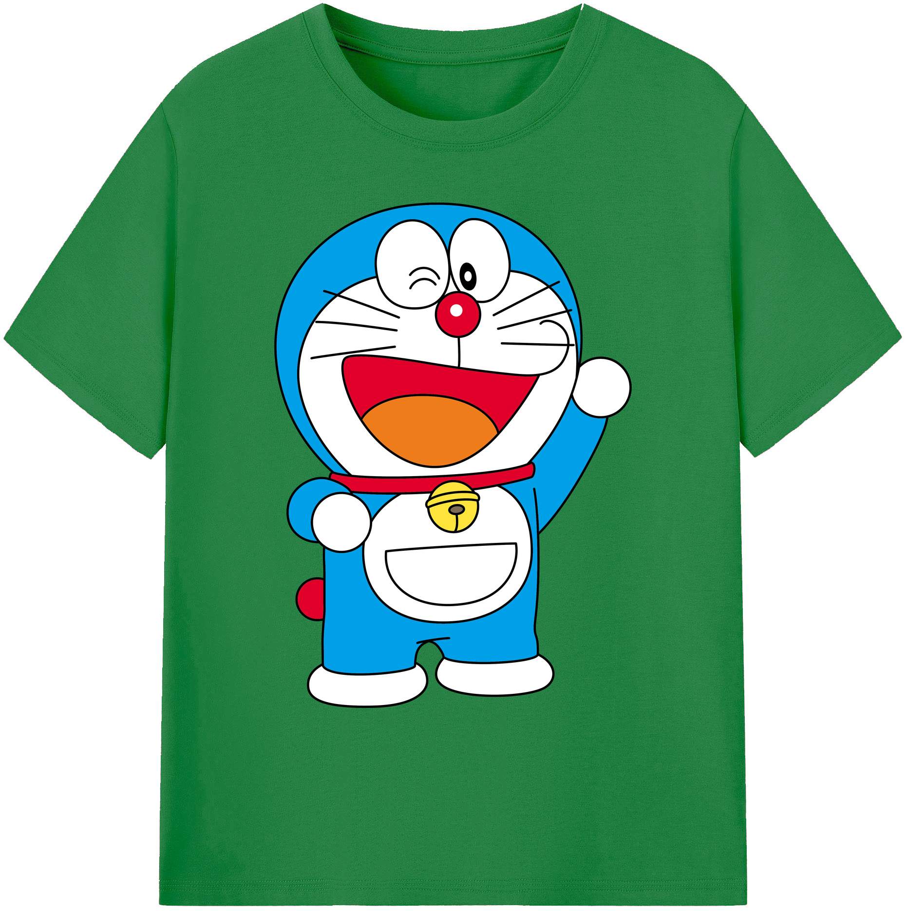 （画像用） ドラえもん Doraemon 綿100％ メンズ半袖Tシャツ｜肌触りやわらか＆通気性