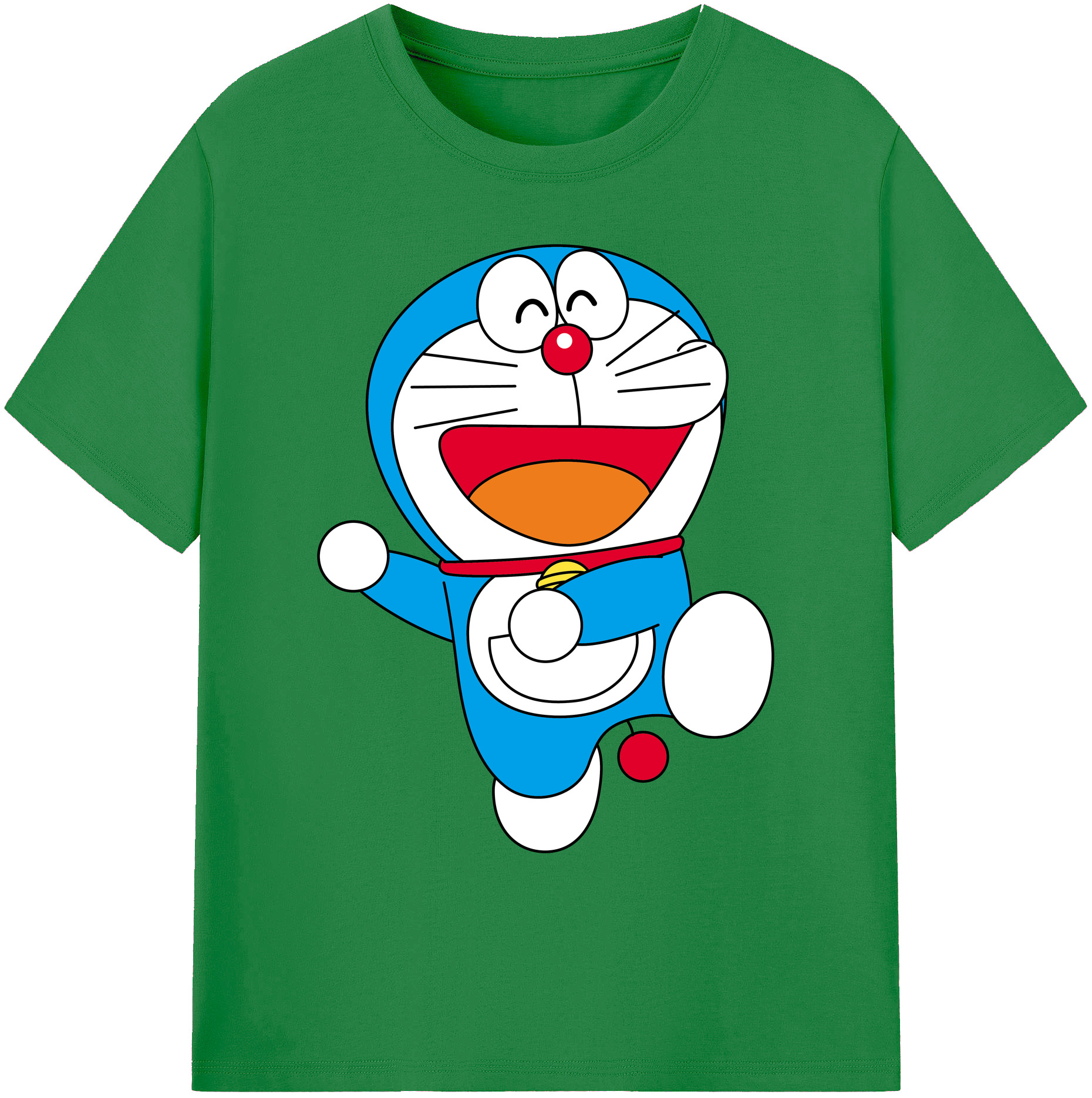 （画像用） ドラえもん Doraemon 綿100％ メンズ半袖Tシャツ｜肌触りやわらか＆通気性