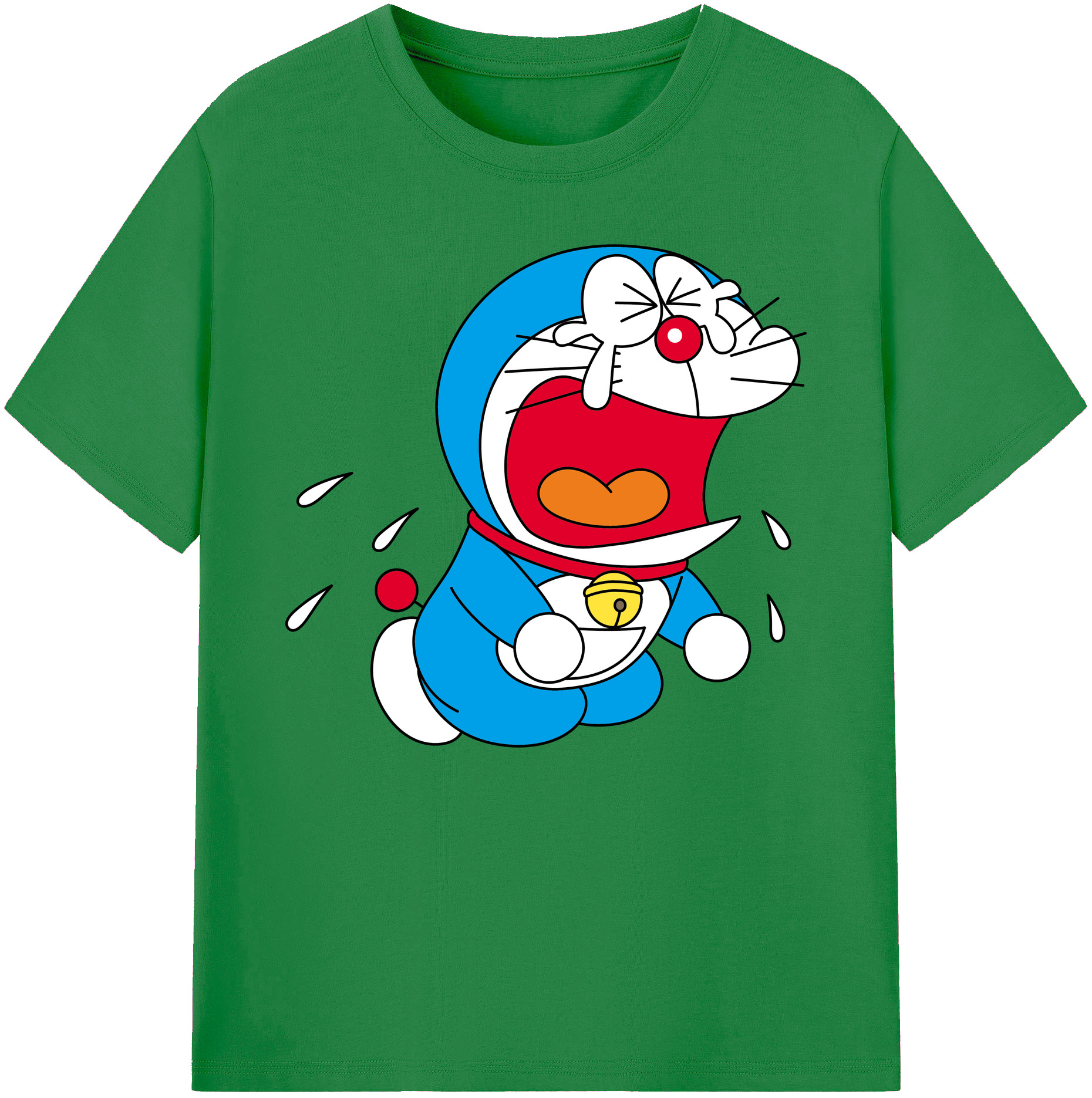 （画像用） ドラえもん Doraemon 綿100％ メンズ半袖Tシャツ｜肌触りやわらか＆通気性