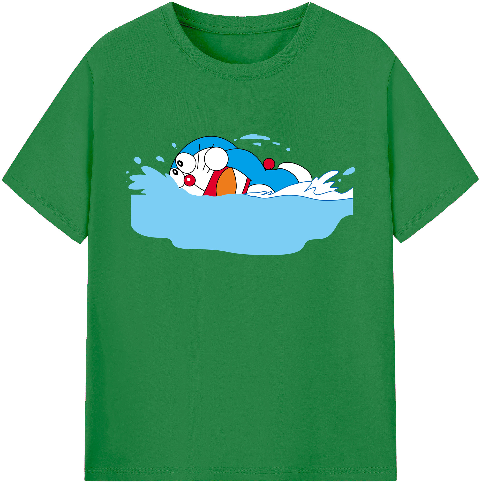 （画像用） ドラえもん Doraemon 綿100％ メンズ半袖Tシャツ｜肌触りやわらか＆通気性