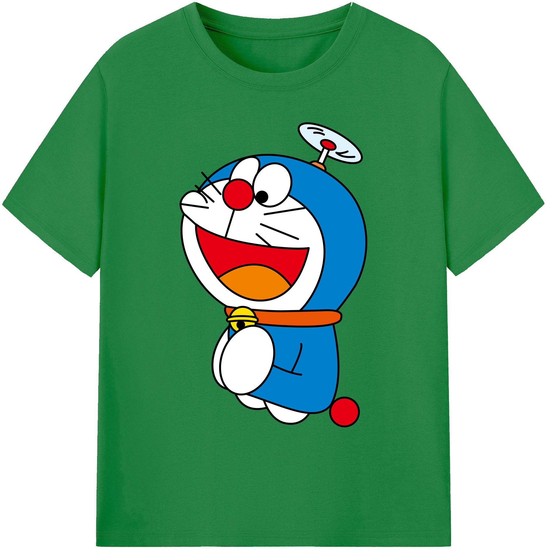（画像用） ドラえもん Doraemon 綿100％ メンズ半袖Tシャツ｜肌触りやわらか＆通気性