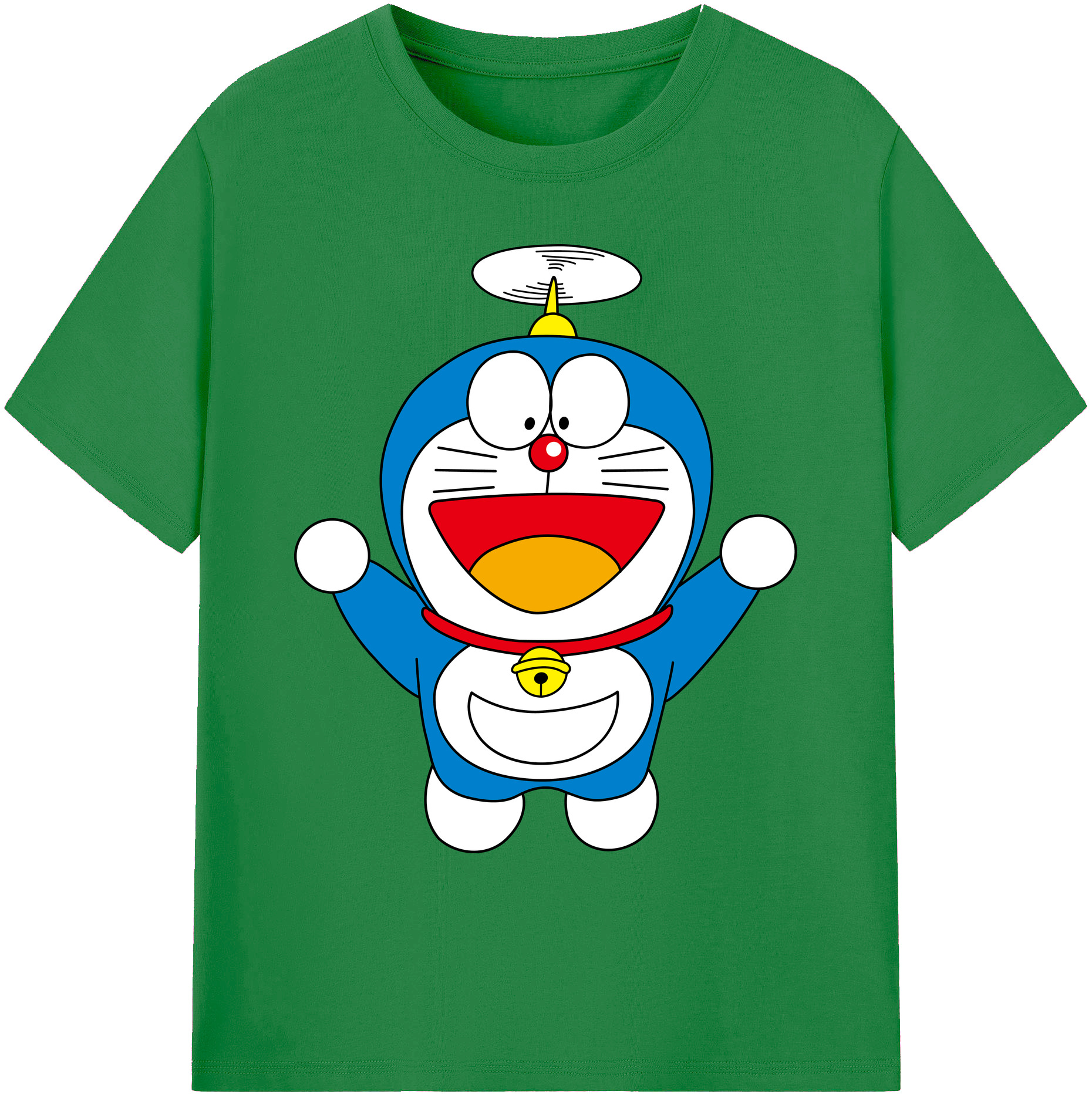 （画像用） ドラえもん Doraemon 綿100％ メンズ半袖Tシャツ｜肌触りやわらか＆通気性