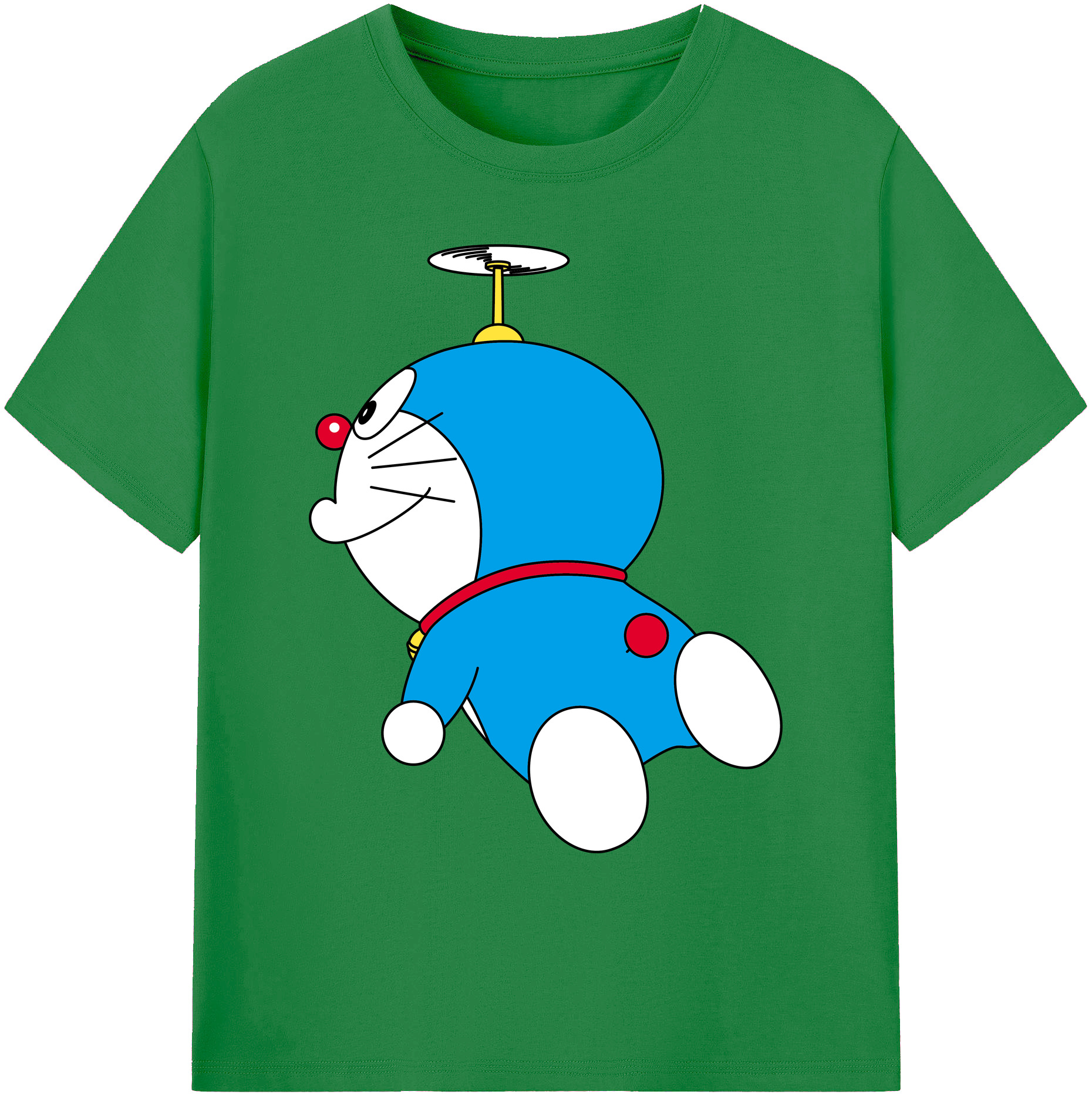 （画像用） ドラえもん Doraemon 綿100％ メンズ半袖Tシャツ｜肌触りやわらか＆通気性