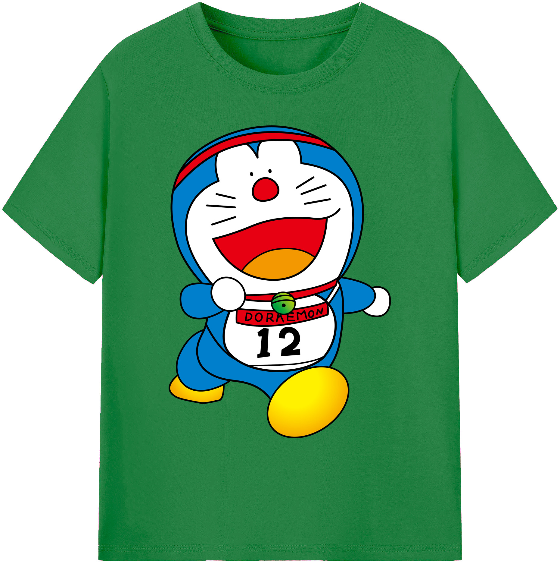 （画像用） ドラえもん Doraemon 綿100％ メンズ半袖Tシャツ｜肌触りやわらか＆通気性