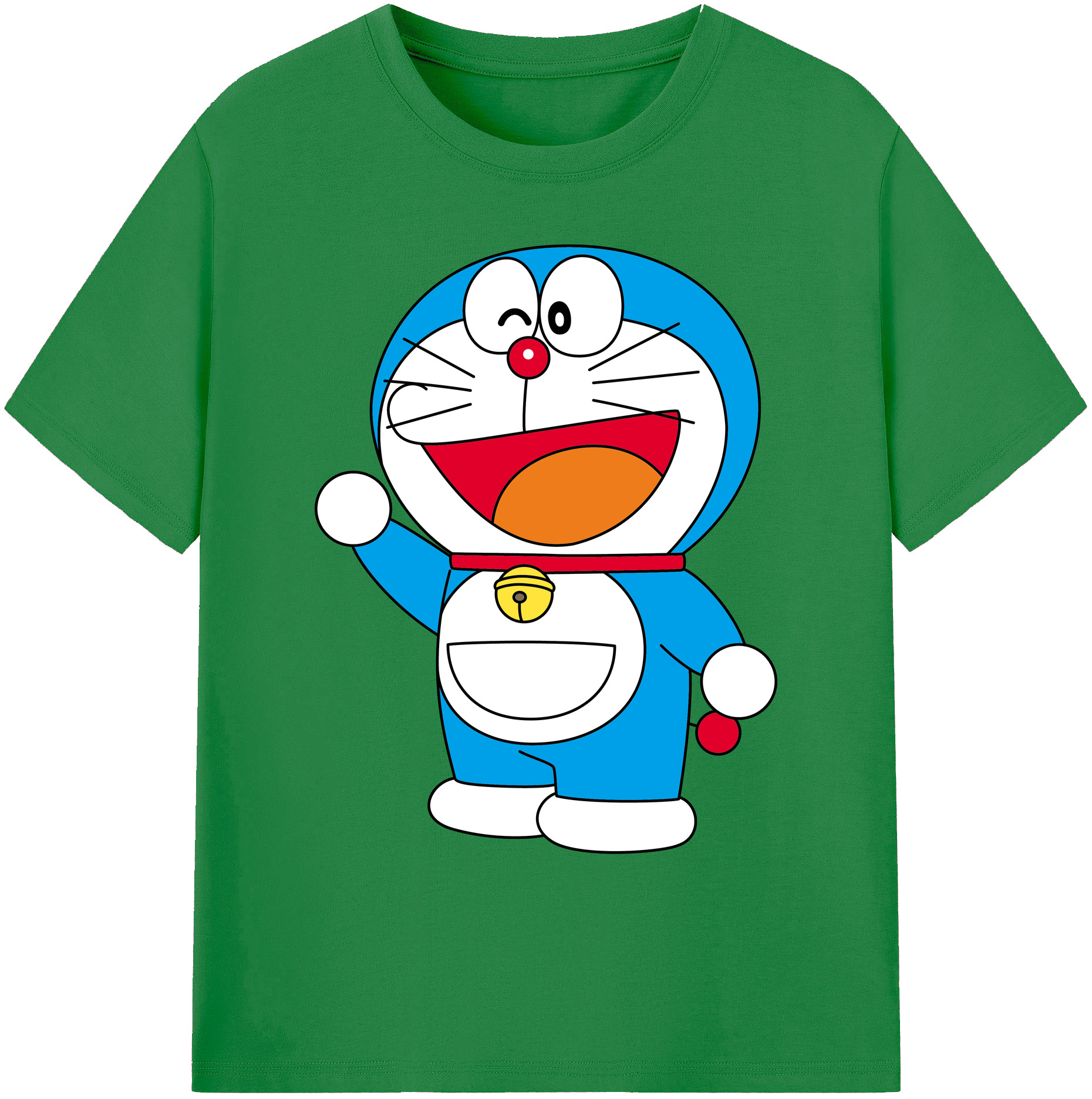 （画像用） ドラえもん Doraemon 綿100％ メンズ半袖Tシャツ｜肌触りやわらか＆通気性