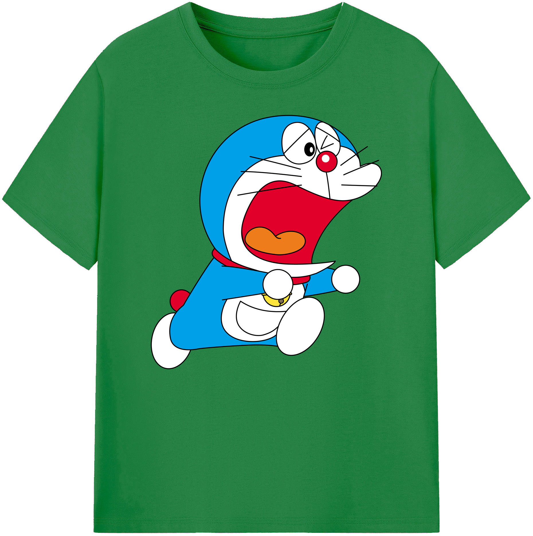（画像用） ドラえもん Doraemon 綿100％ メンズ半袖Tシャツ｜肌触りやわらか＆通気性