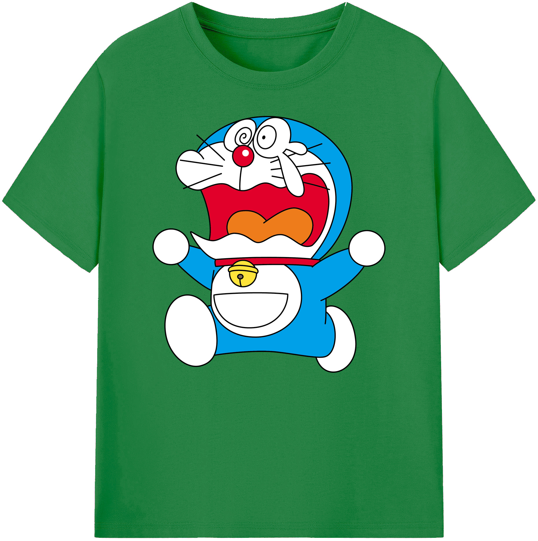 （画像用） ドラえもん Doraemon 綿100％ メンズ半袖Tシャツ｜肌触りやわらか＆通気性