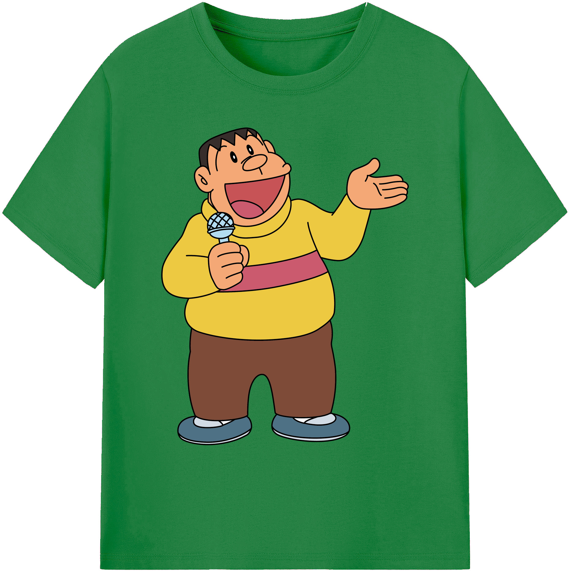（画像用） ドラえもん 剛田武 Doraemon Gouta Takeshi 綿100％ メンズ半袖Tシャツ｜肌触りやわらか＆通気性