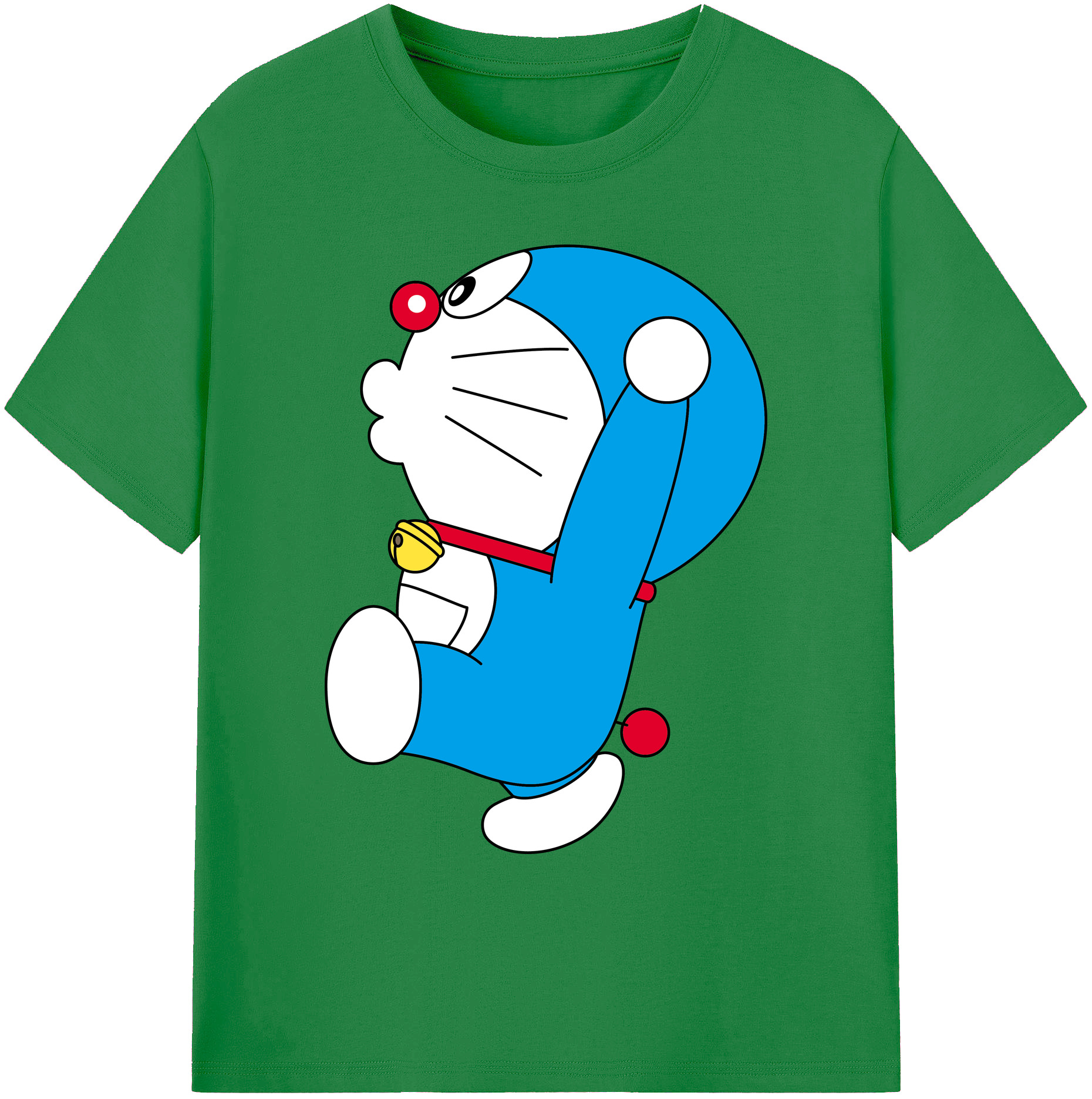 （画像用） ドラえもん Doraemon 綿100％ メンズ半袖Tシャツ｜肌触りやわらか＆通気性
