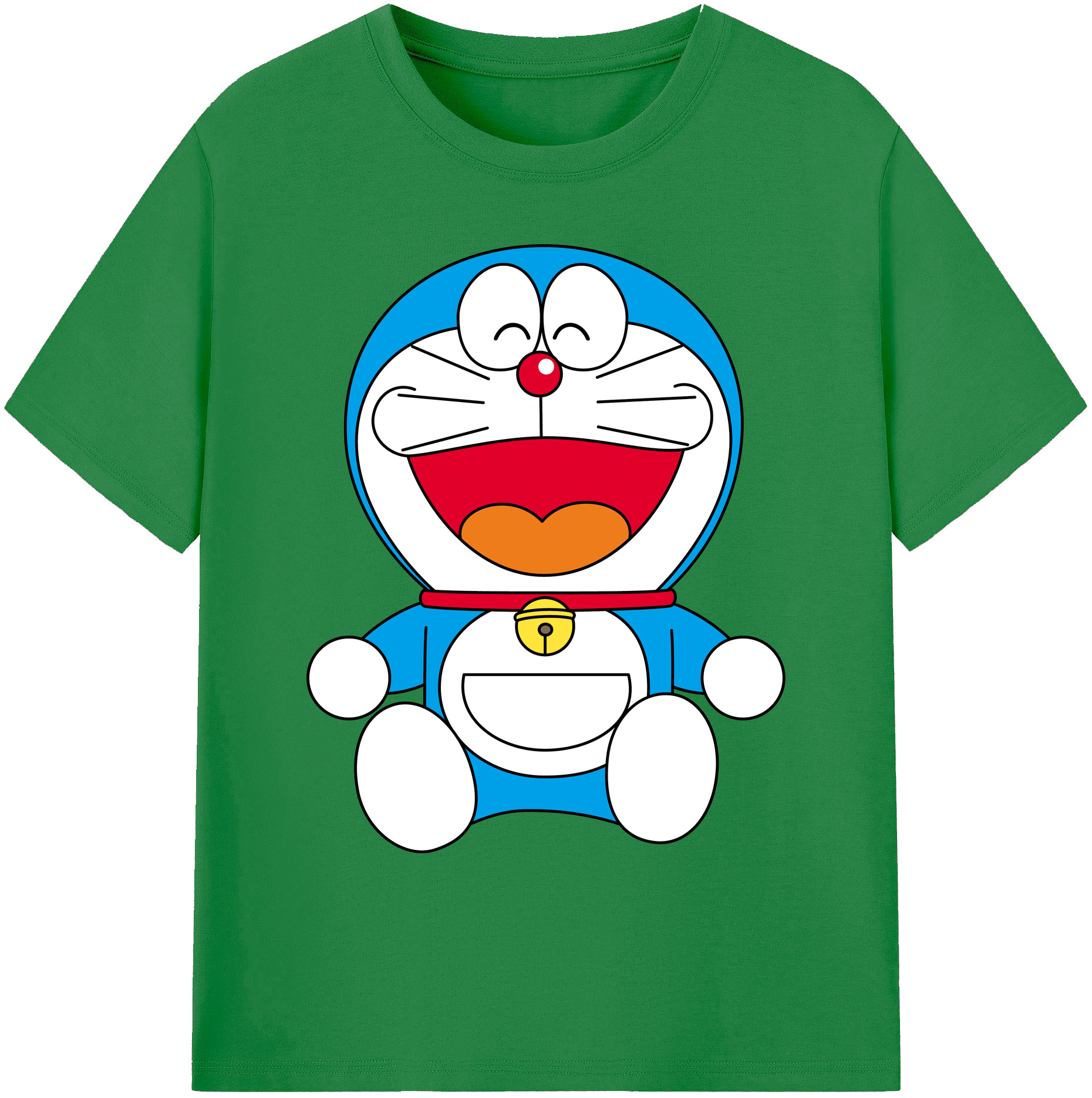 （画像用） ドラえもん Doraemon 綿100％ メンズ半袖Tシャツ｜肌触りやわらか＆通気性