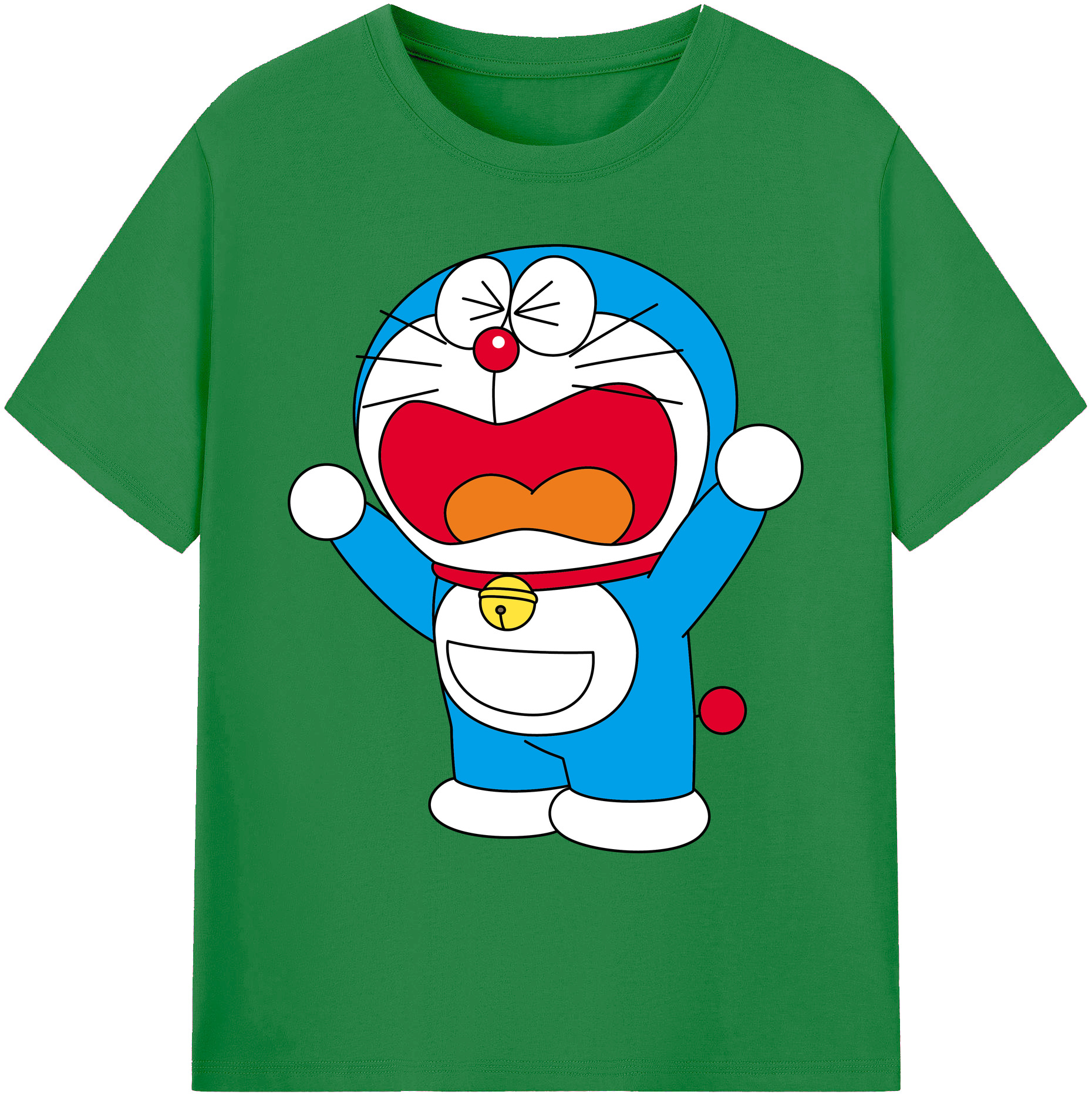 （画像用） ドラえもん Doraemon 綿100％ メンズ半袖Tシャツ｜肌触りやわらか＆通気性