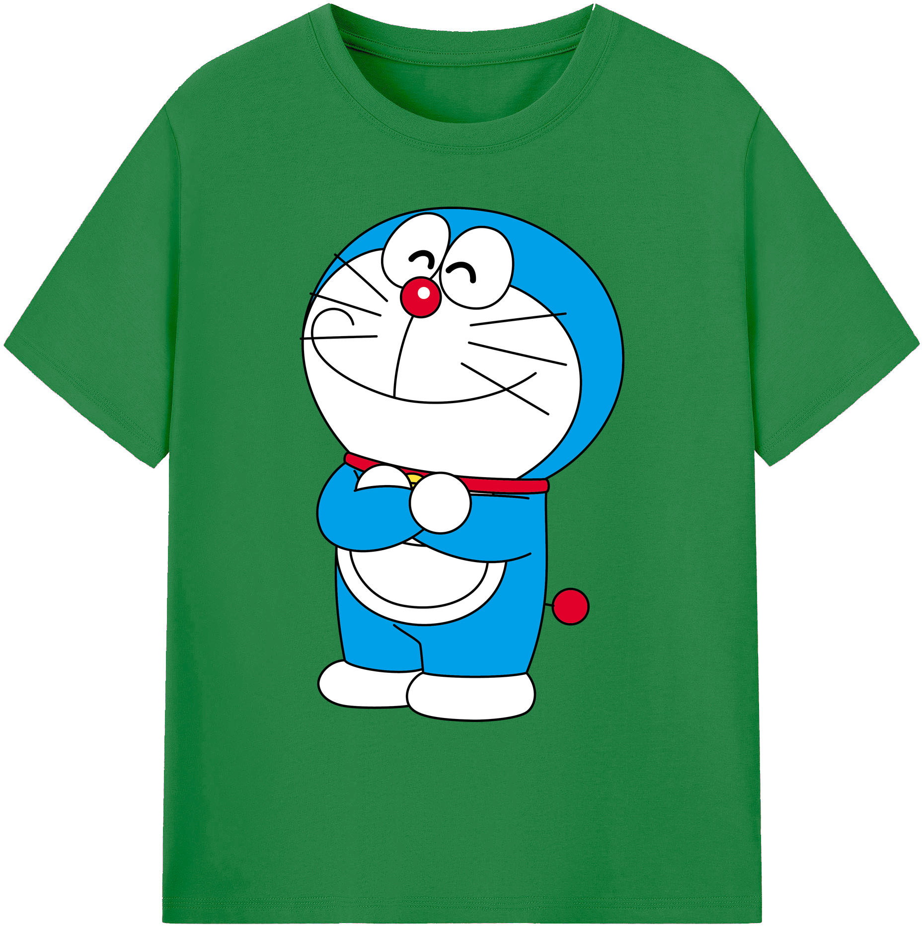 （画像用） ドラえもん Doraemon 綿100％ メンズ半袖Tシャツ｜肌触りやわらか＆通気性