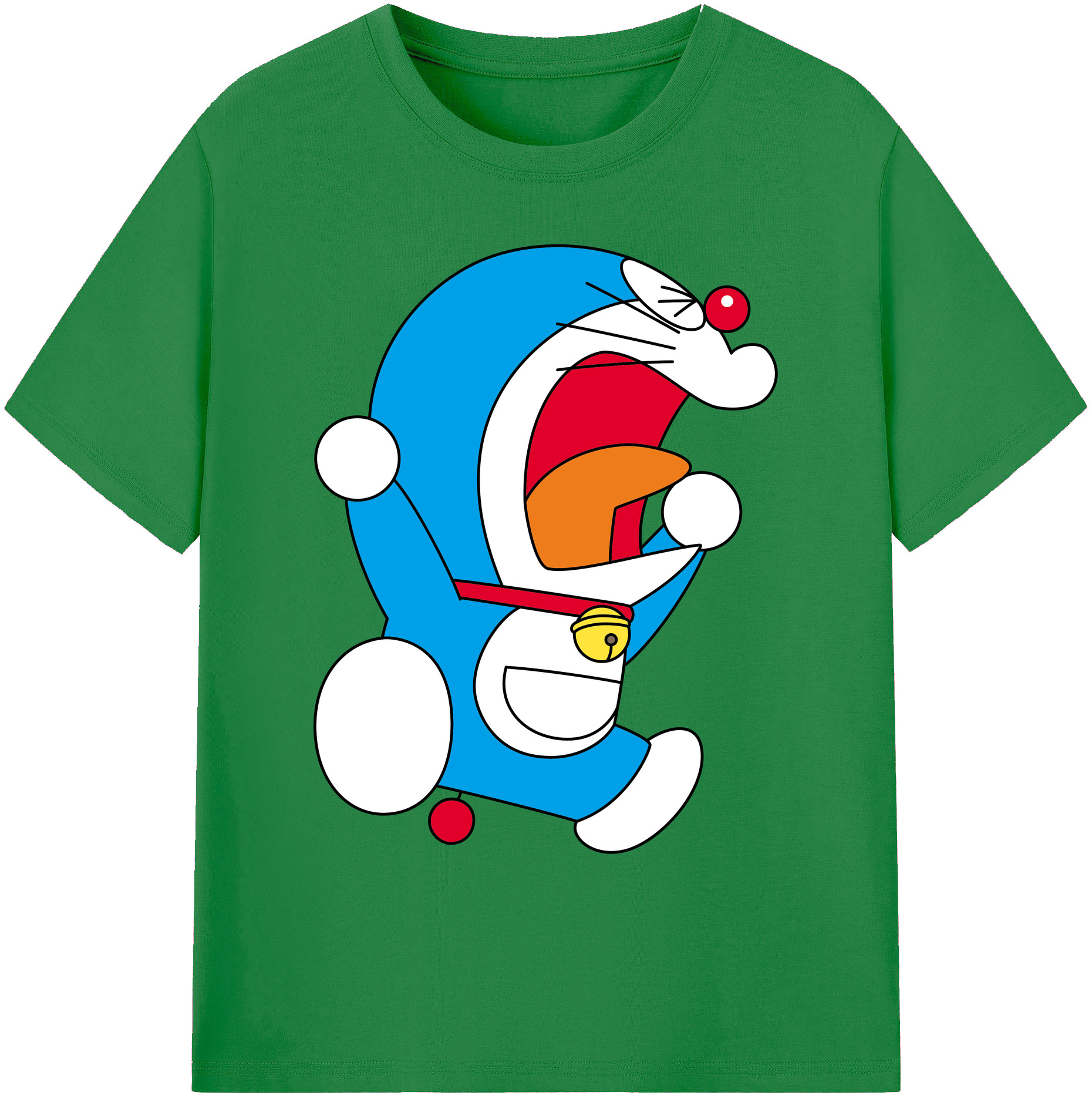 （画像用） ドラえもん Doraemon 綿100％ メンズ半袖Tシャツ｜肌触りやわらか＆通気性