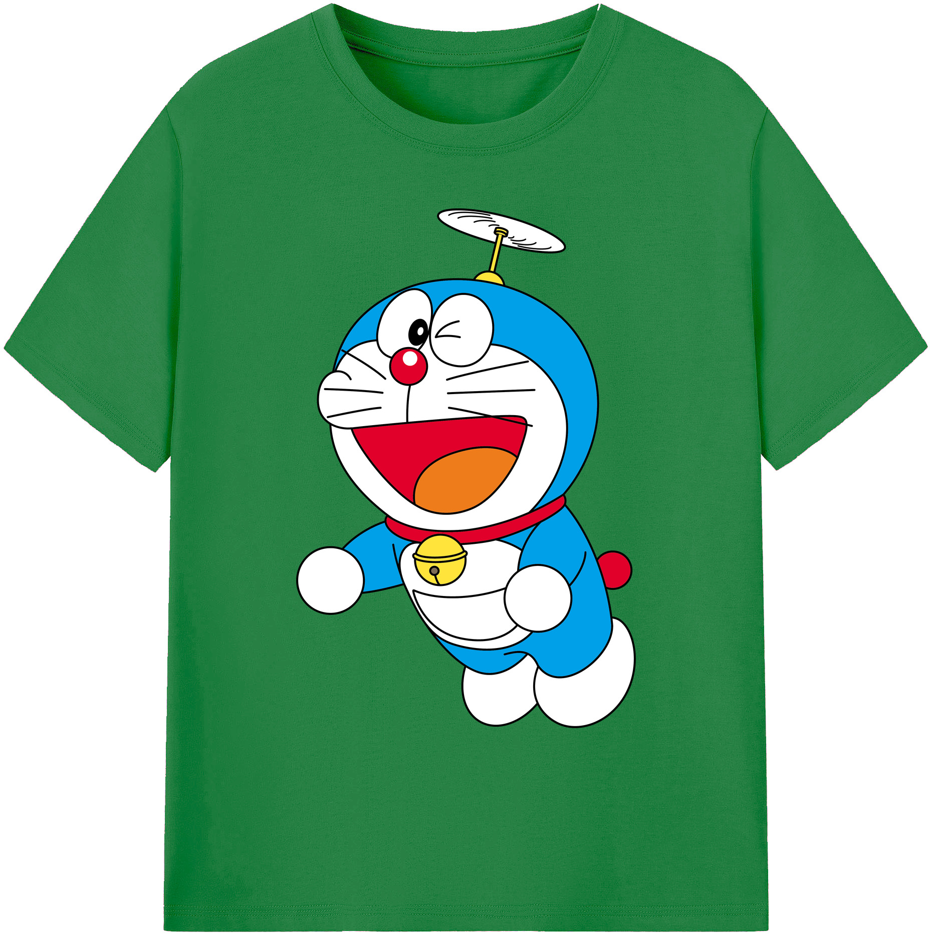 （画像用） ドラえもん Doraemon 綿100％ メンズ半袖Tシャツ｜肌触りやわらか＆通気性
