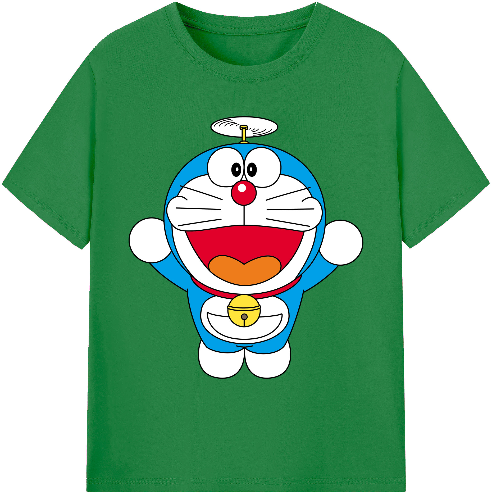 （画像用） ドラえもん Doraemon 綿100％ メンズ半袖Tシャツ｜肌触りやわらか＆通気性