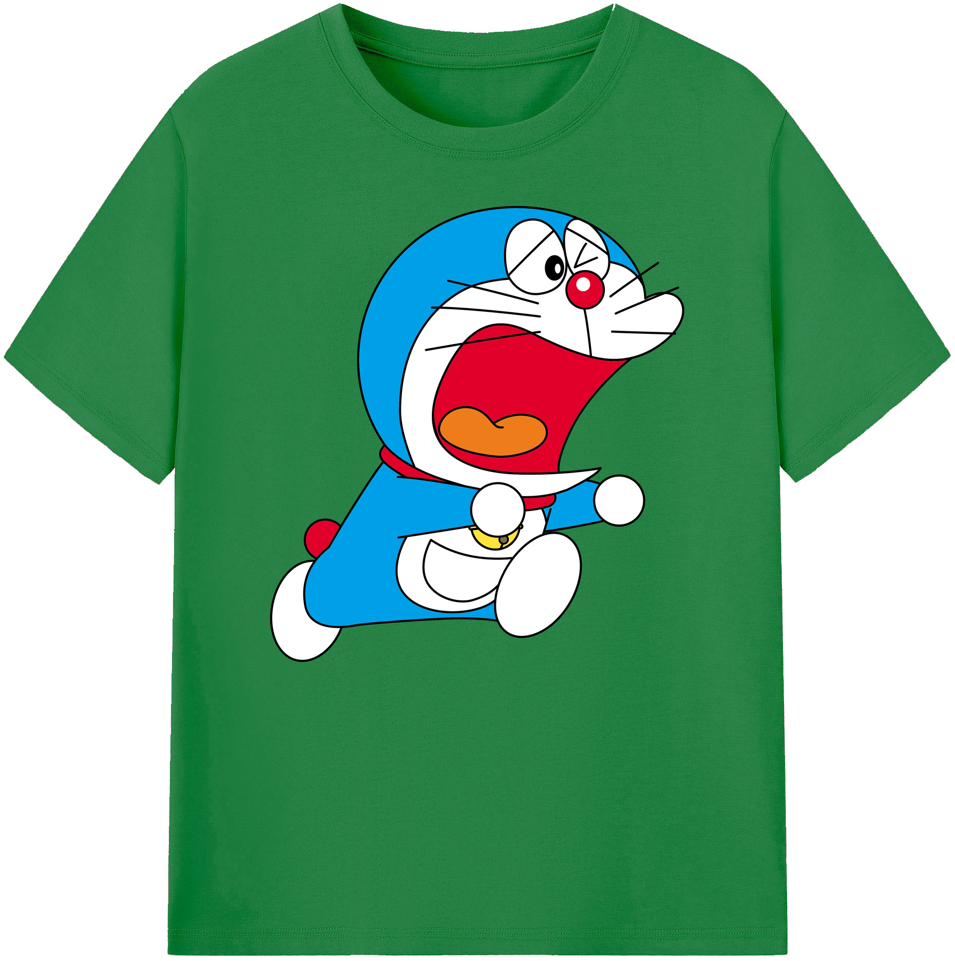 （画像用） ドラえもん Doraemon 綿100％ メンズ半袖Tシャツ｜肌触りやわらか＆通気性