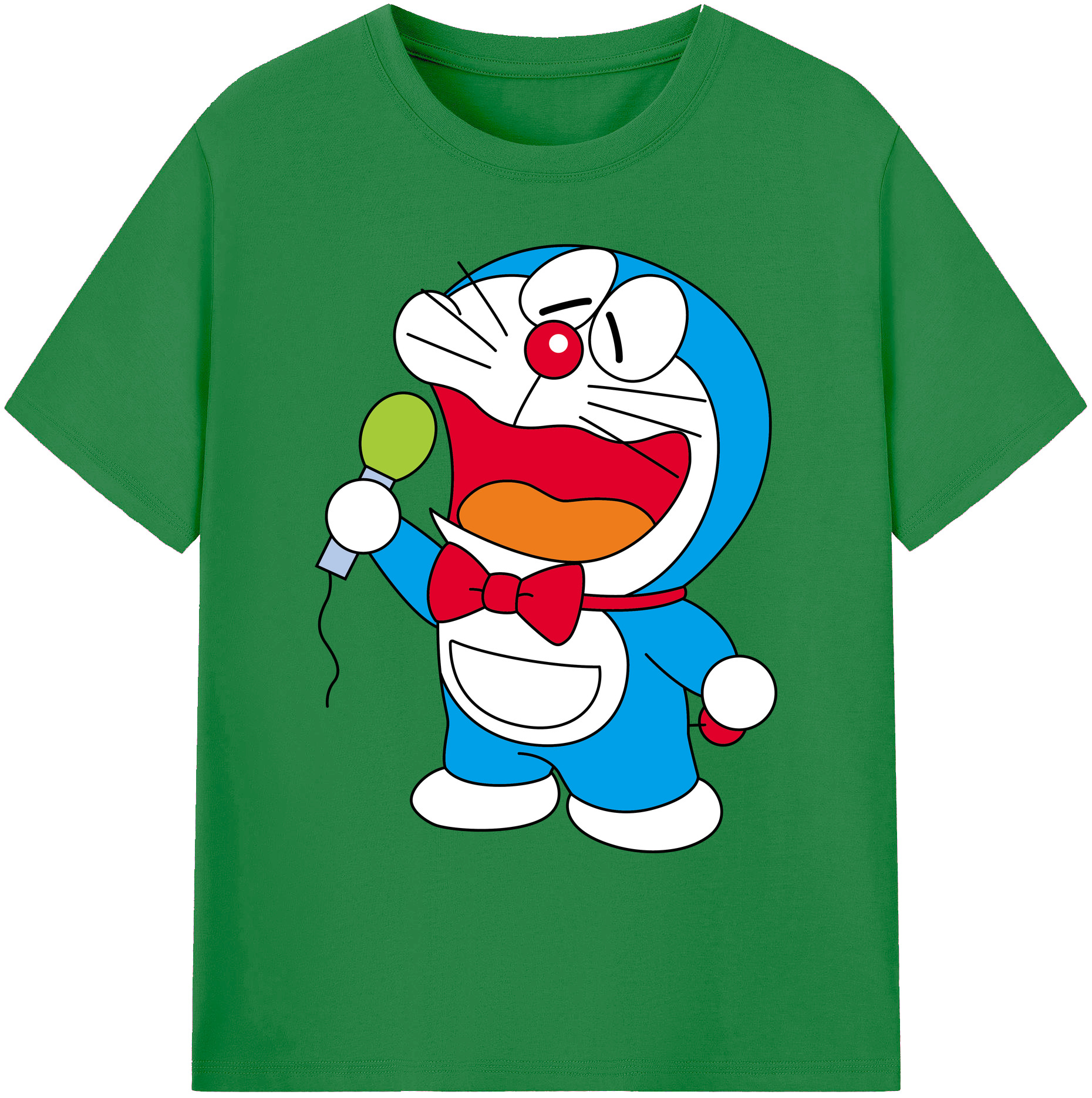（画像用） ドラえもん Doraemon 綿100％ メンズ半袖Tシャツ｜肌触りやわらか＆通気性
