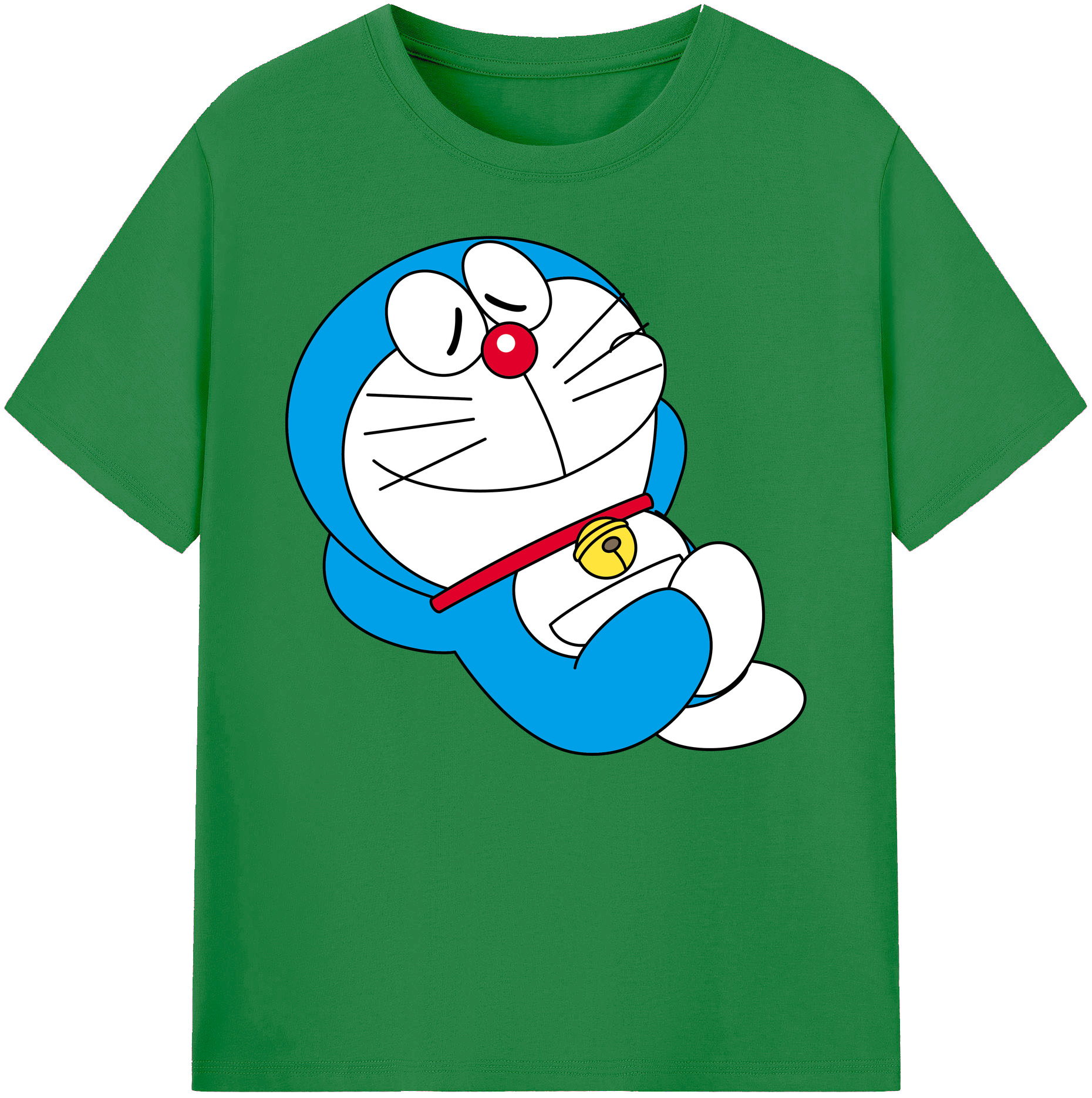 （画像用） ドラえもん Doraemon 綿100％ メンズ半袖Tシャツ｜肌触りやわらか＆通気性