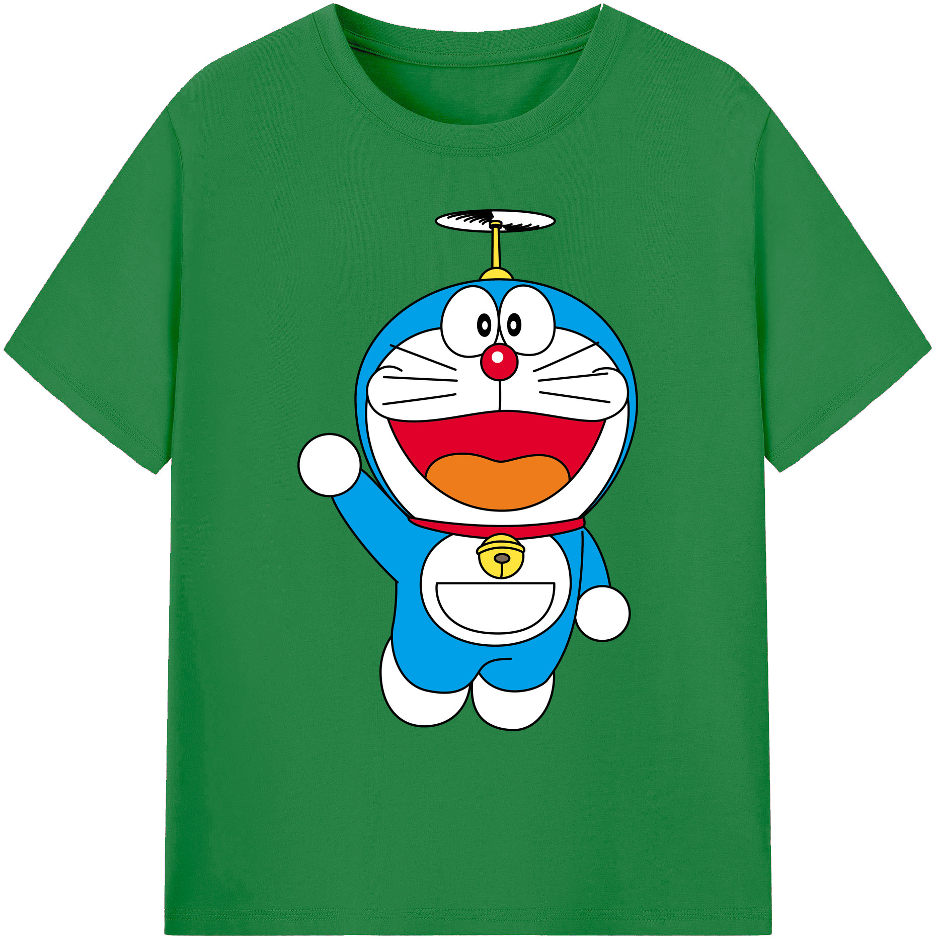 （画像用） ドラえもん Doraemon 綿100％ メンズ半袖Tシャツ｜肌触りやわらか＆通気性