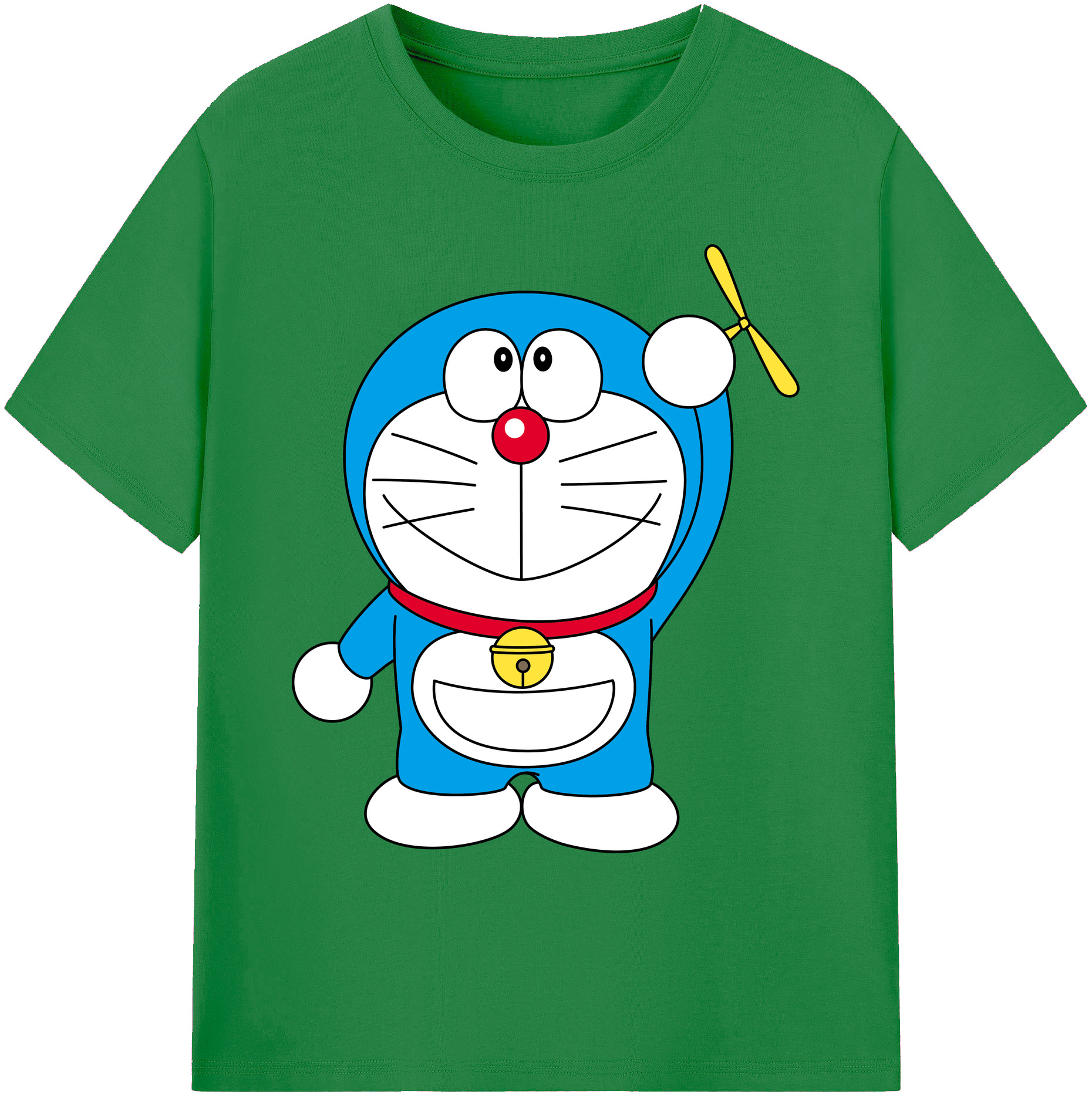 （画像用） ドラえもん Doraemon 綿100％ メンズ半袖Tシャツ｜肌触りやわらか＆通気性