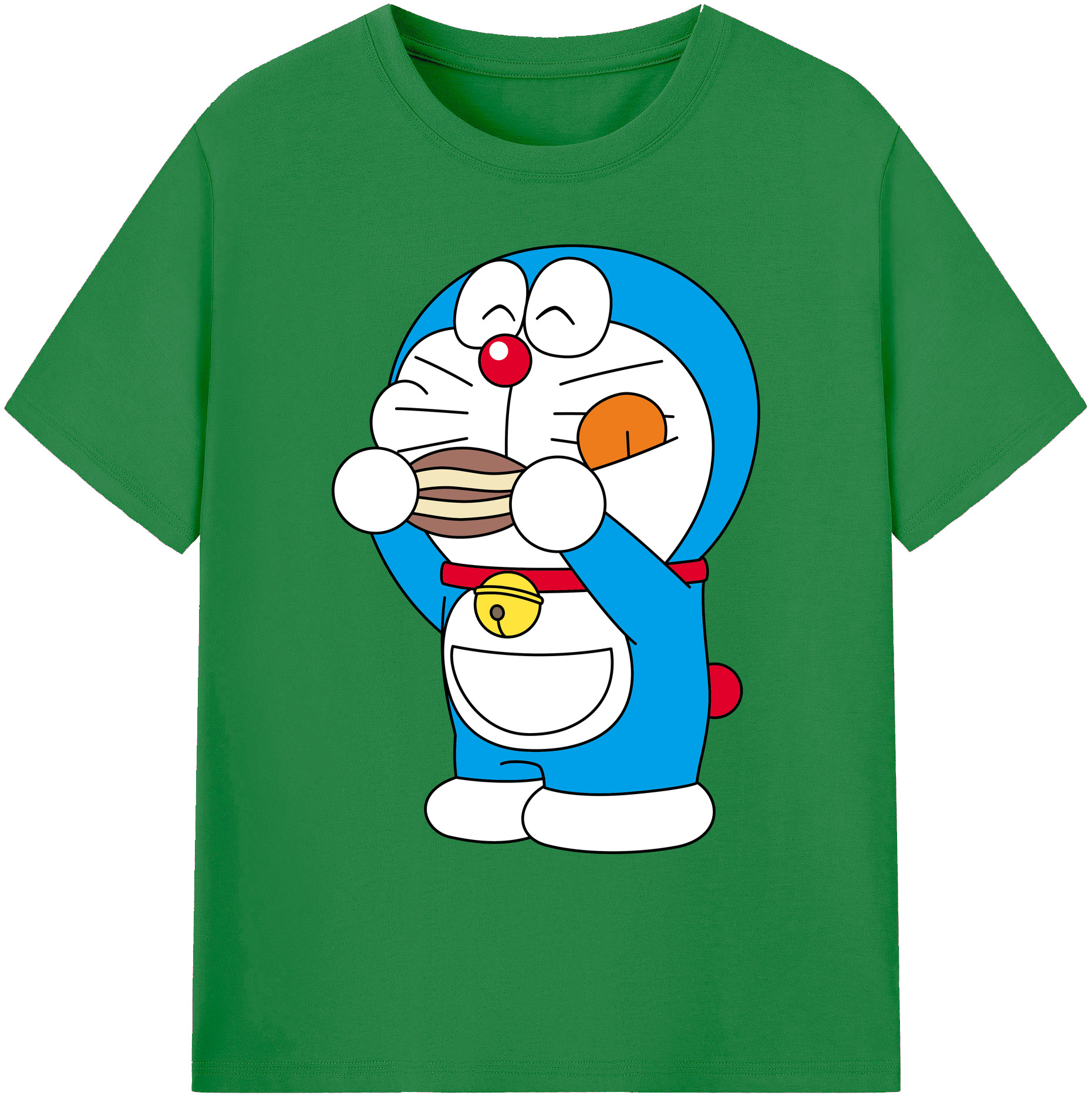 （画像用） ドラえもん Doraemon 綿100％ メンズ半袖Tシャツ｜肌触りやわらか＆通気性