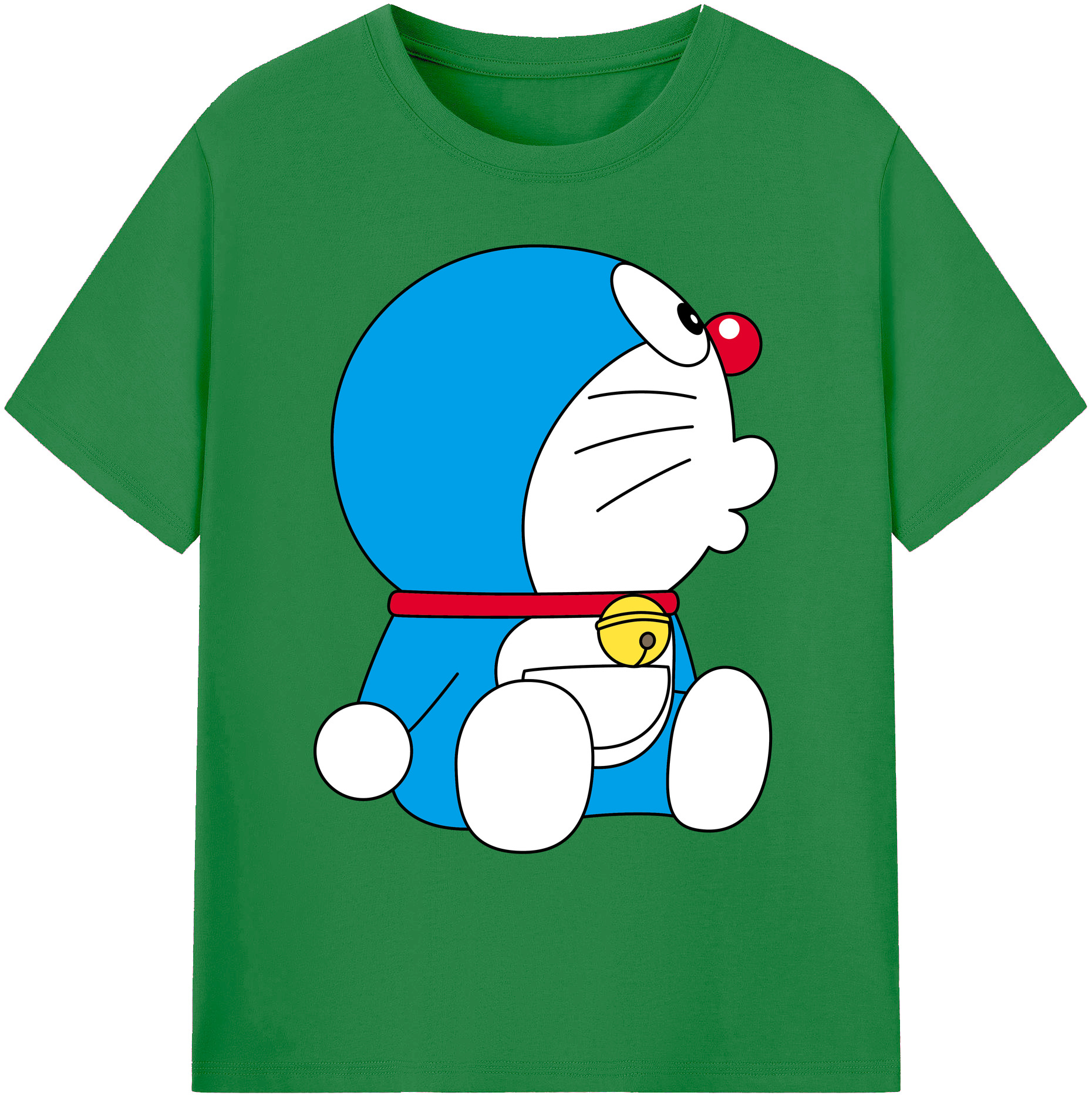 （画像用） ドラえもん Doraemon 綿100％ メンズ半袖Tシャツ｜肌触りやわらか＆通気性