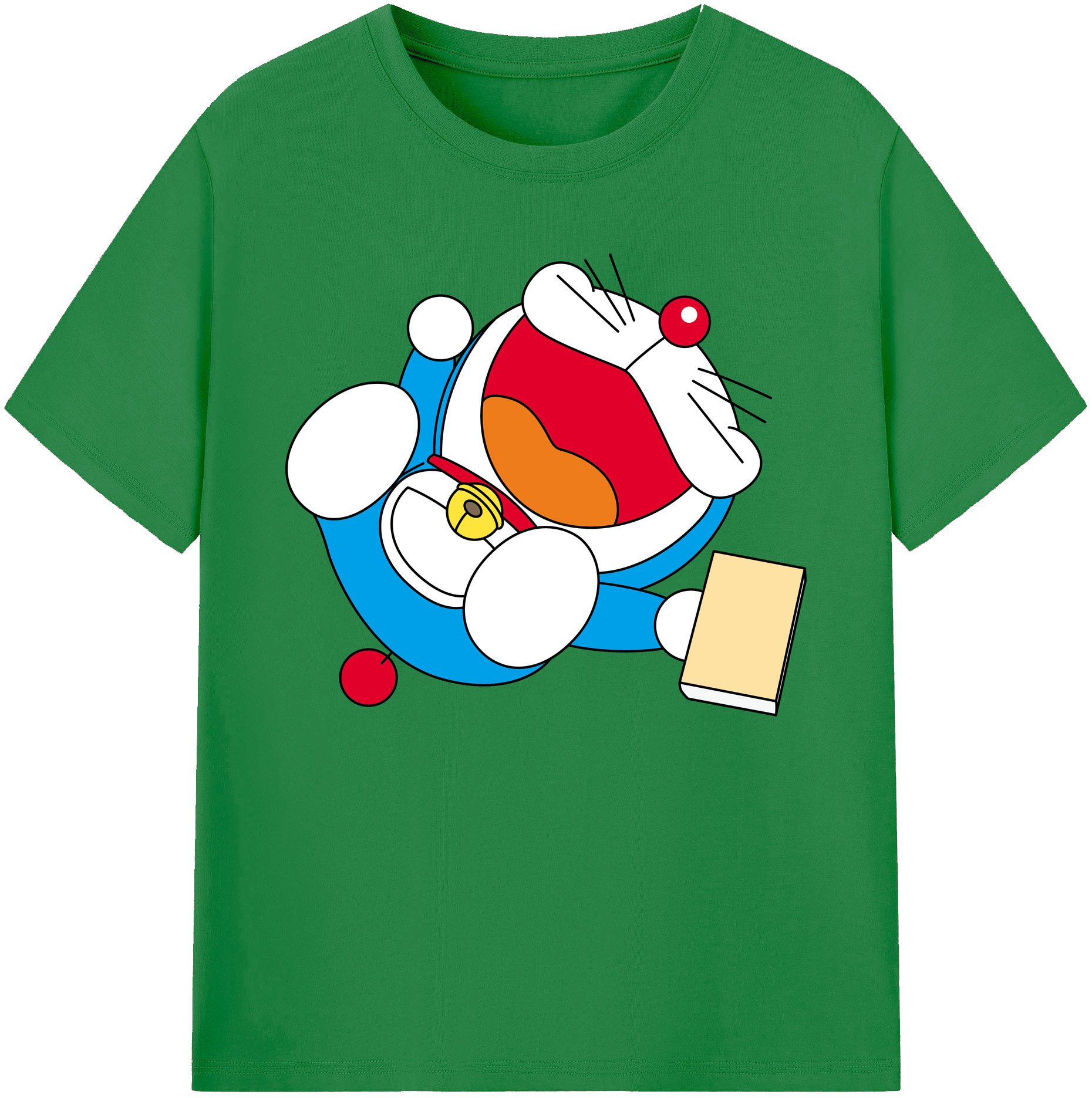 （画像用） ドラえもん Doraemon 綿100％ メンズ半袖Tシャツ｜肌触りやわらか＆通気性