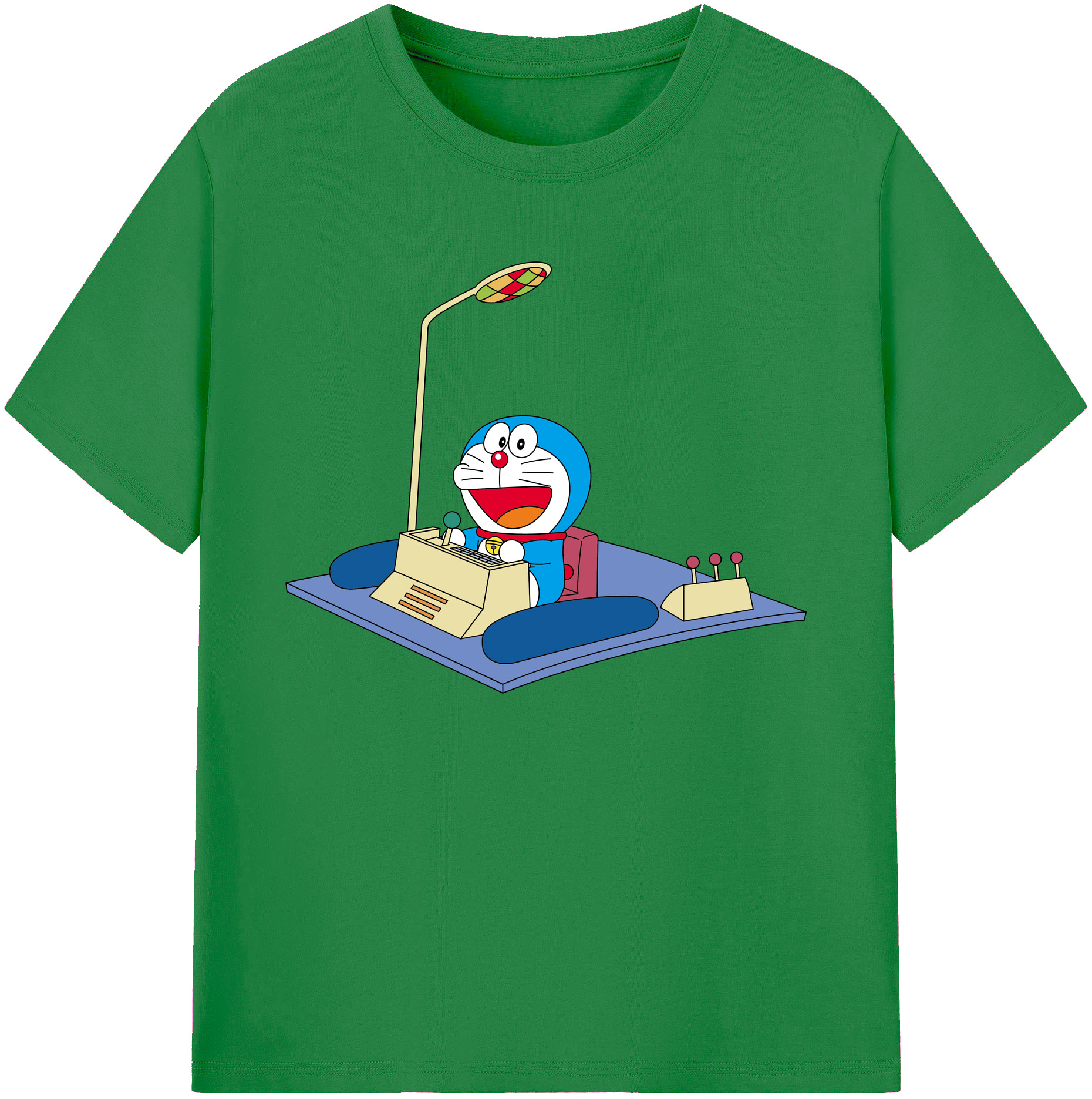 （画像用） ドラえもん Doraemon 綿100％ メンズ半袖Tシャツ｜肌触りやわらか＆通気性