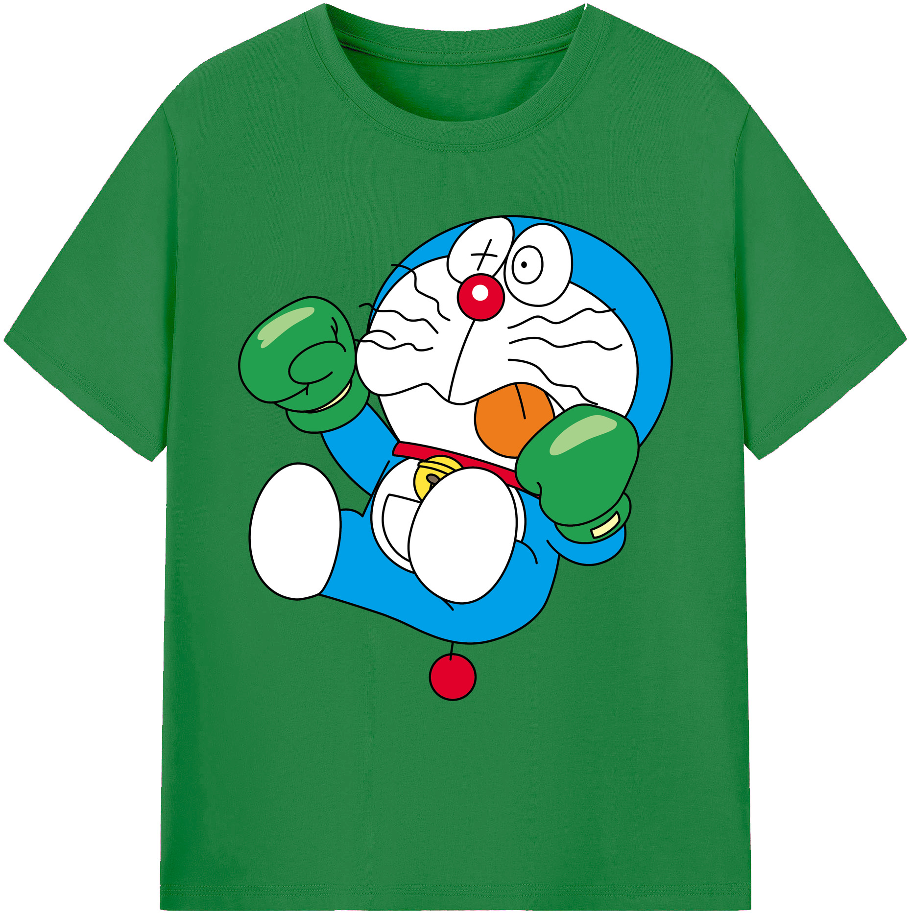 （画像用） ドラえもん Doraemon 綿100％ メンズ半袖Tシャツ｜肌触りやわらか＆通気性