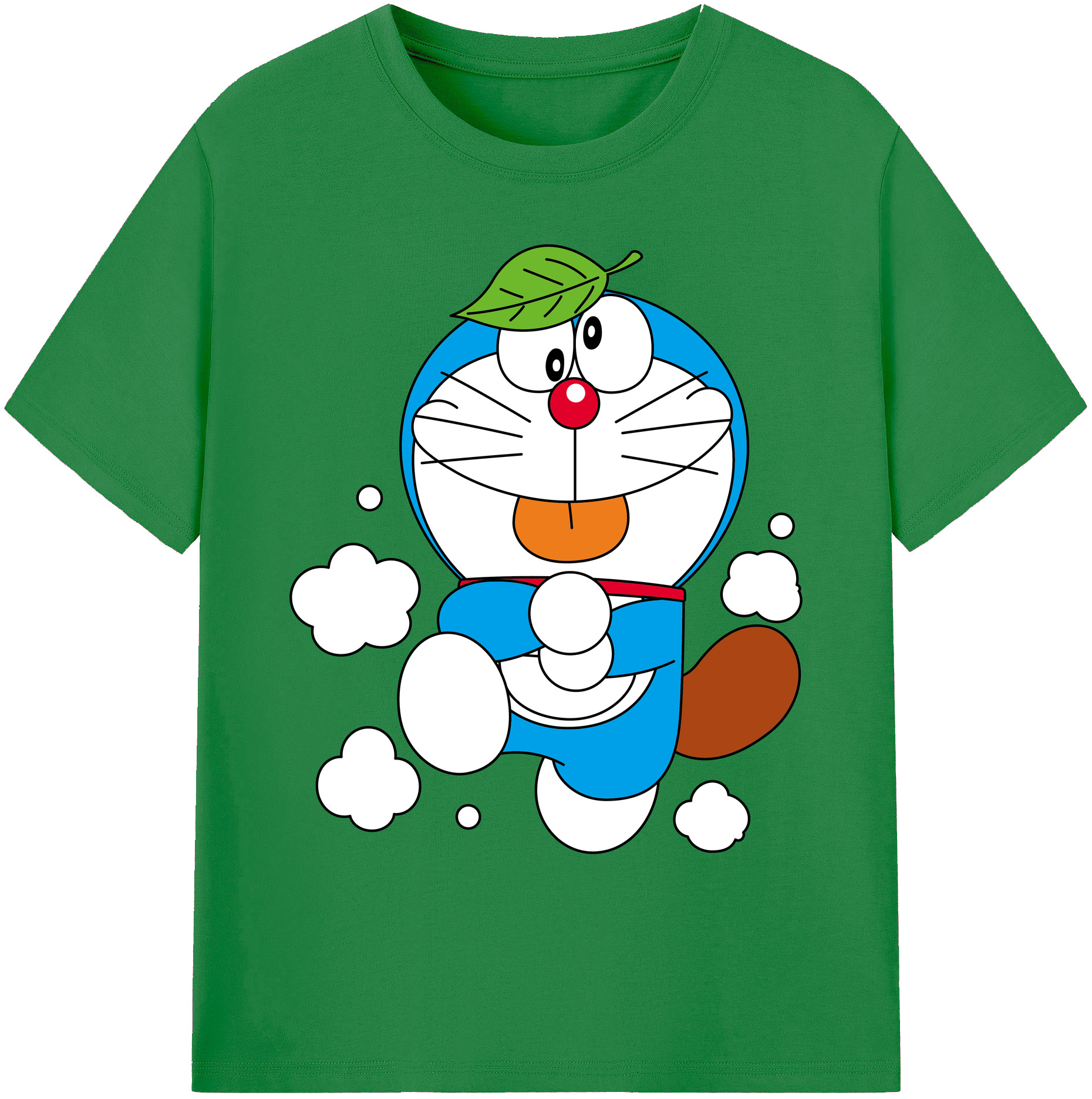 （画像用） ドラえもん Doraemon 綿100％ メンズ半袖Tシャツ｜肌触りやわらか＆通気性