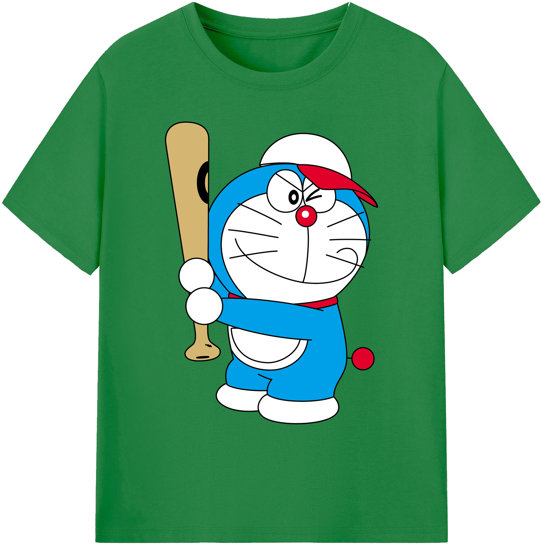 （画像用） ドラえもん Doraemon 綿100％ メンズ半袖Tシャツ｜肌触りやわらか＆通気性