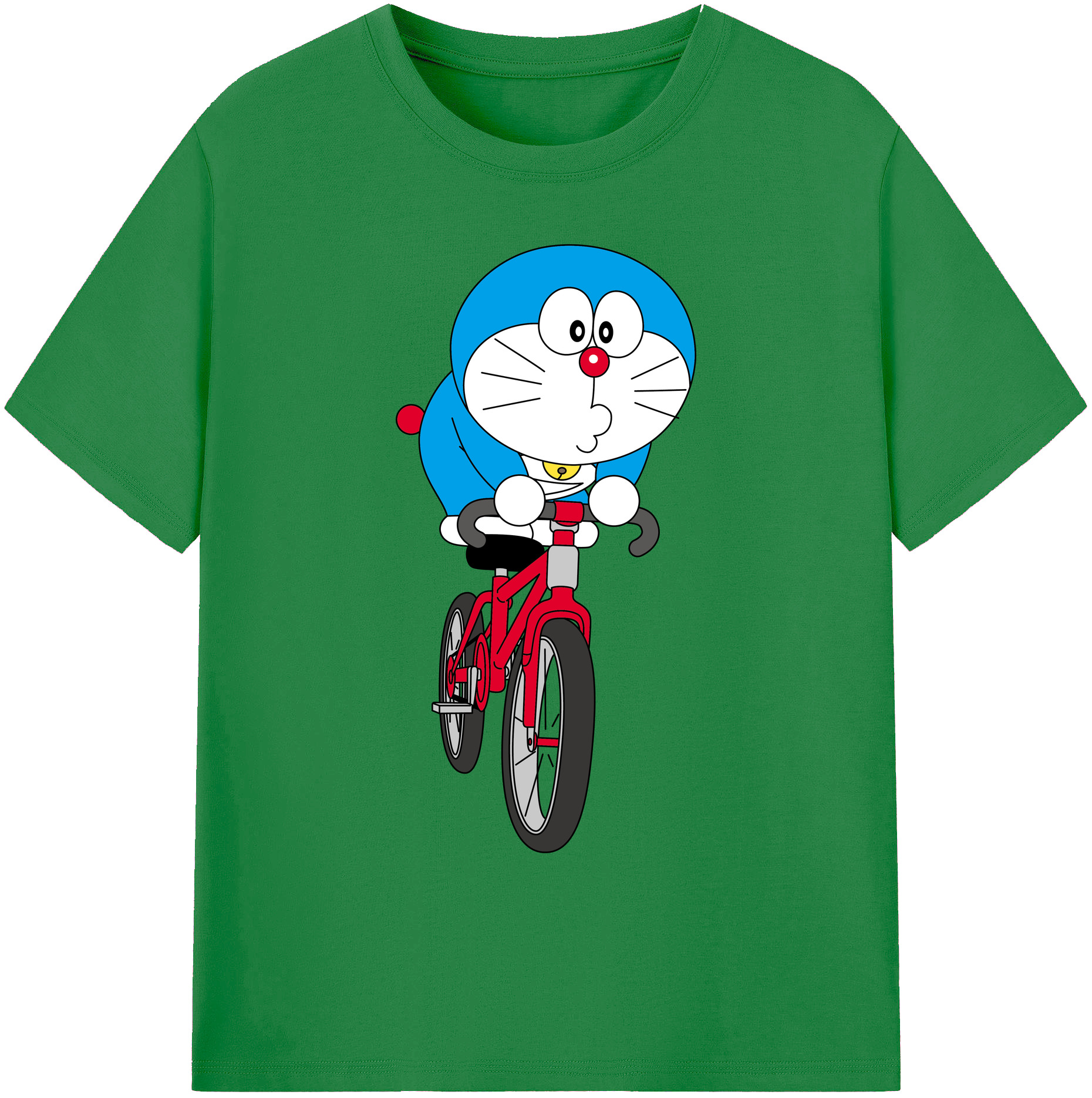 （画像用） ドラえもん Doraemon 綿100％ メンズ半袖Tシャツ｜肌触りやわらか＆通気性