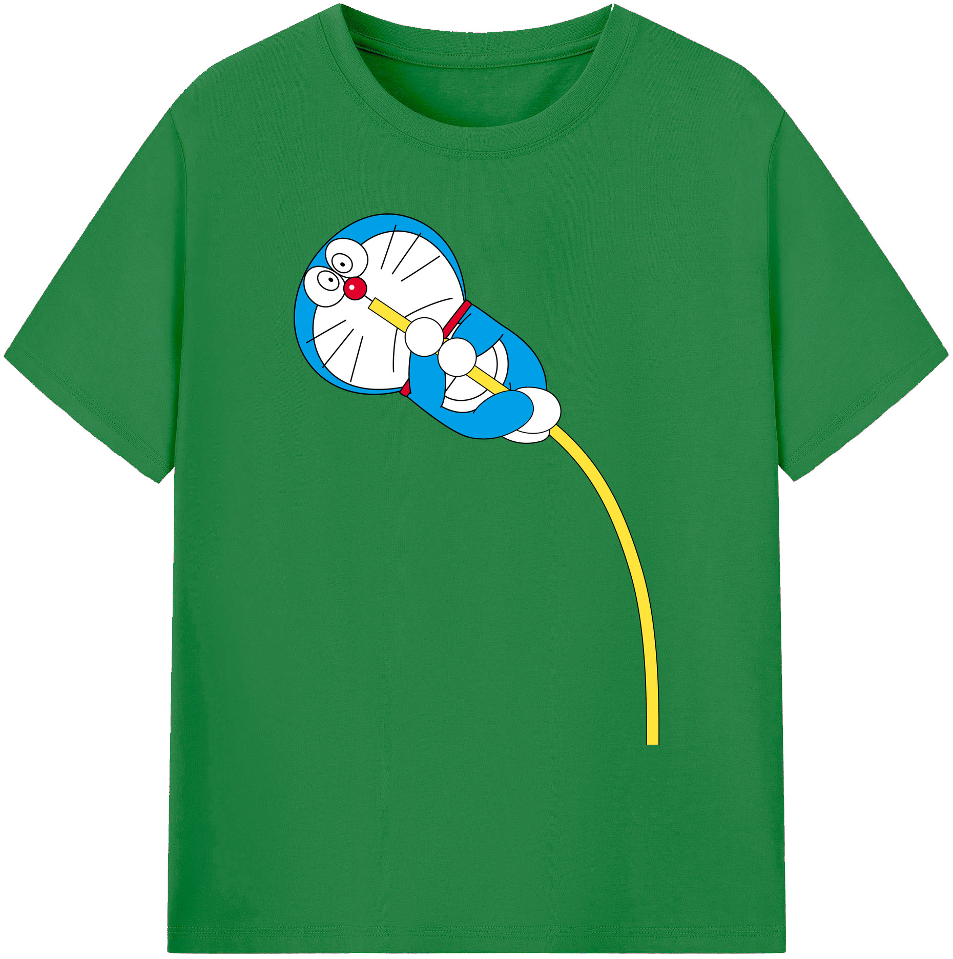 （画像用） ドラえもん Doraemon 綿100％ メンズ半袖Tシャツ｜肌触りやわらか＆通気性