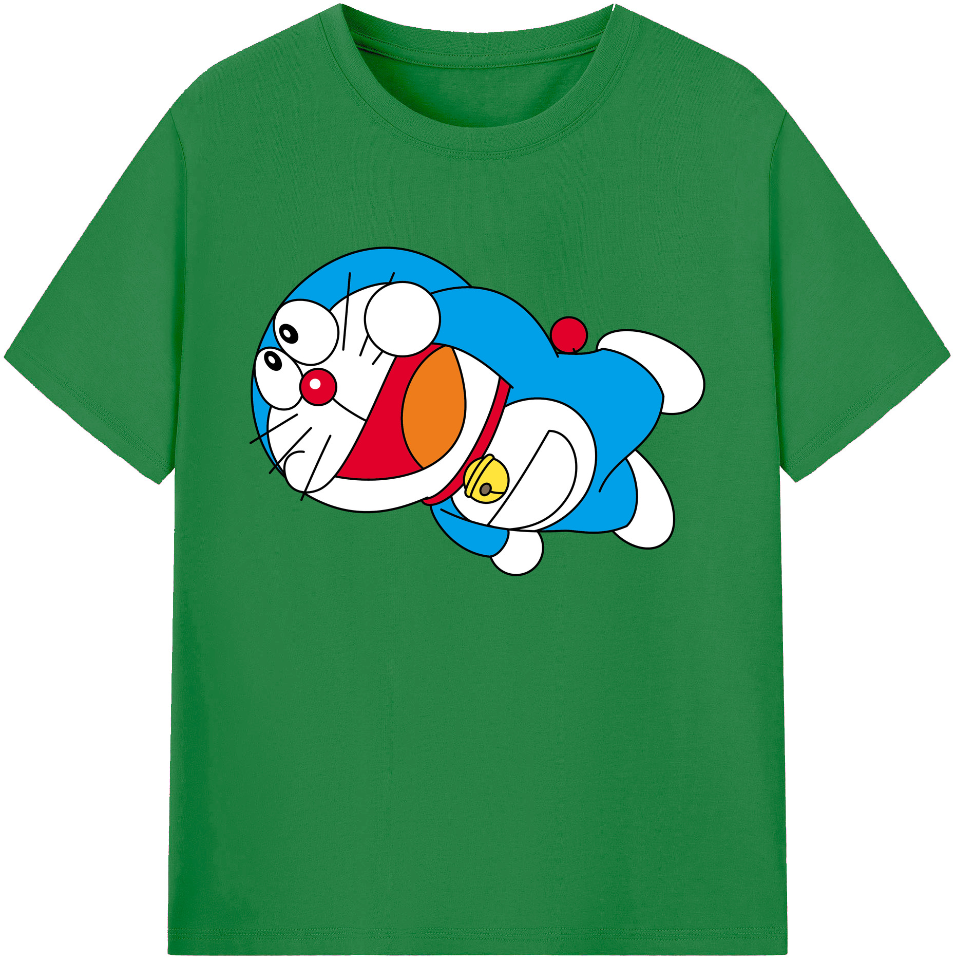 （画像用） ドラえもん Doraemon 綿100％ メンズ半袖Tシャツ｜肌触りやわらか＆通気性