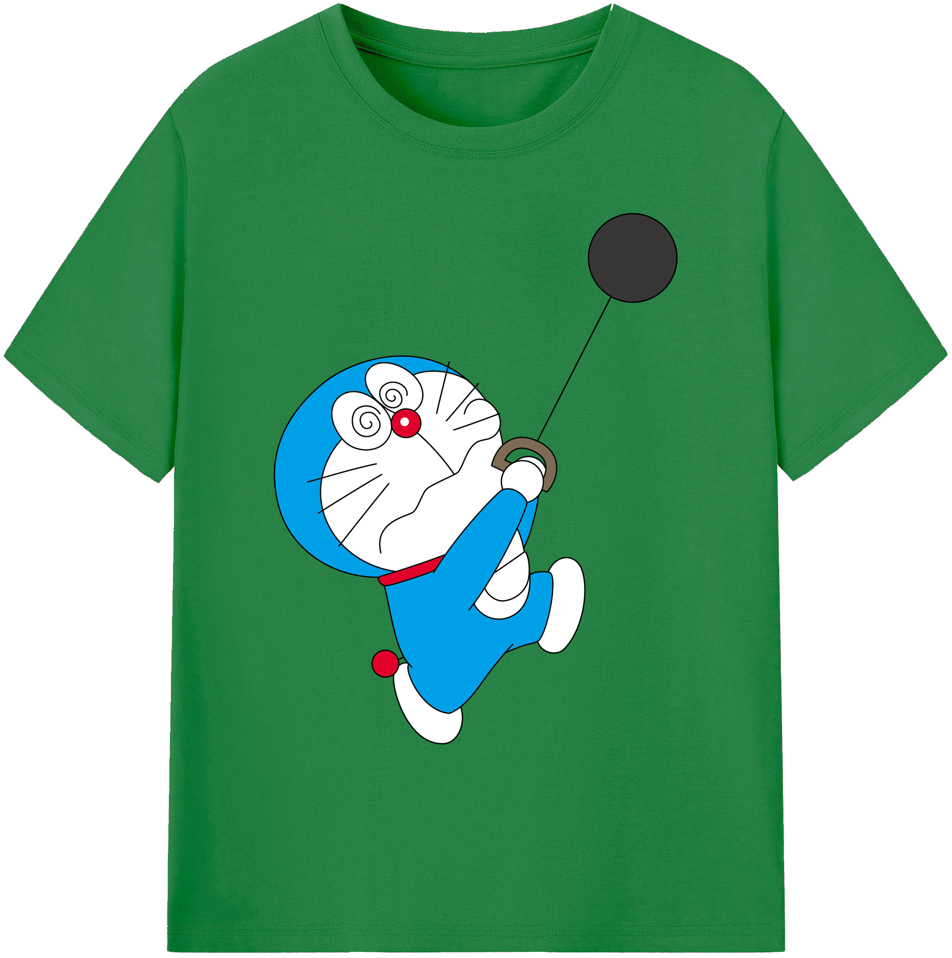 （画像用） ドラえもん Doraemon 綿100％ メンズ半袖Tシャツ｜肌触りやわらか＆通気性