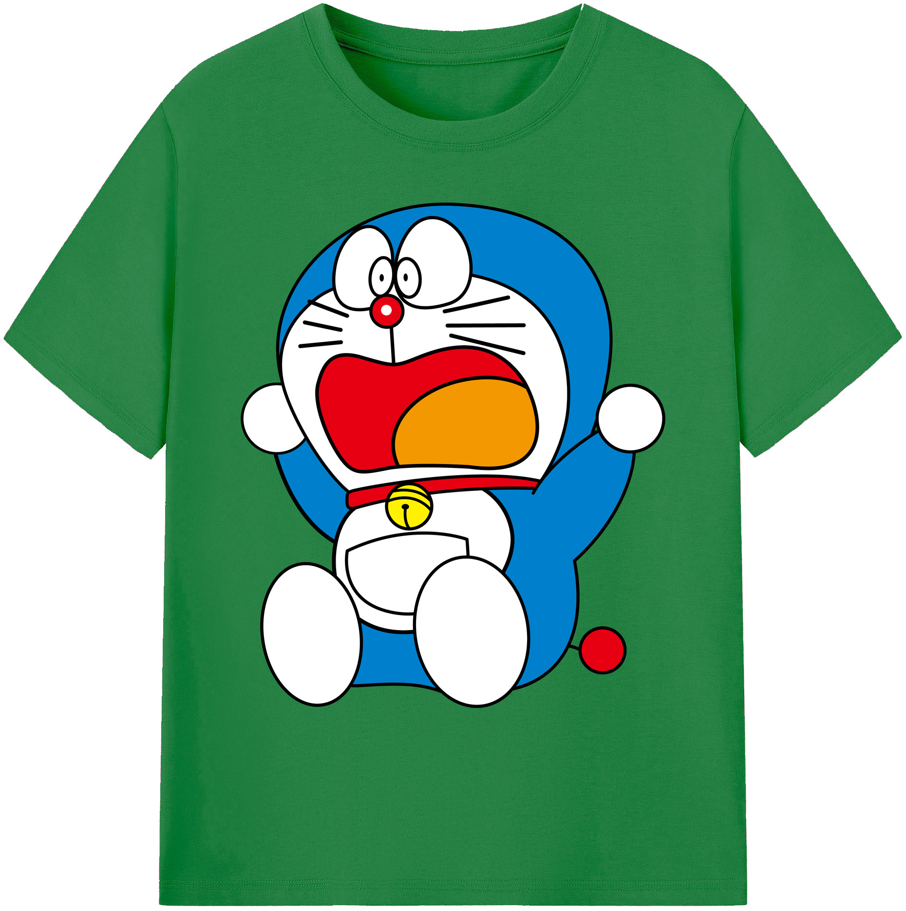 （画像用） ドラえもん Doraemon 綿100％ メンズ半袖Tシャツ｜肌触りやわらか＆通気性