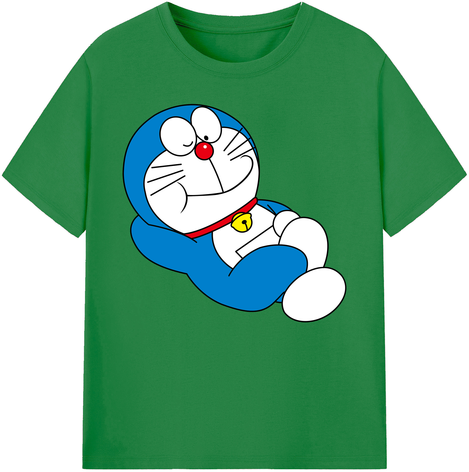 （画像用） ドラえもん Doraemon 綿100％ メンズ半袖Tシャツ｜肌触りやわらか＆通気性
